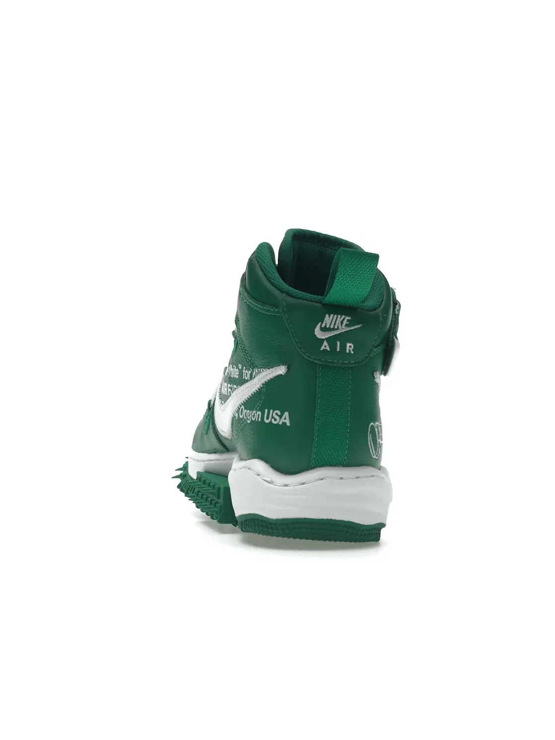 Мужские кроссовки с высоким берцем Nike Air Force 1 Mid Off-White — изображение 4 из 4, зеленый/белый-белый