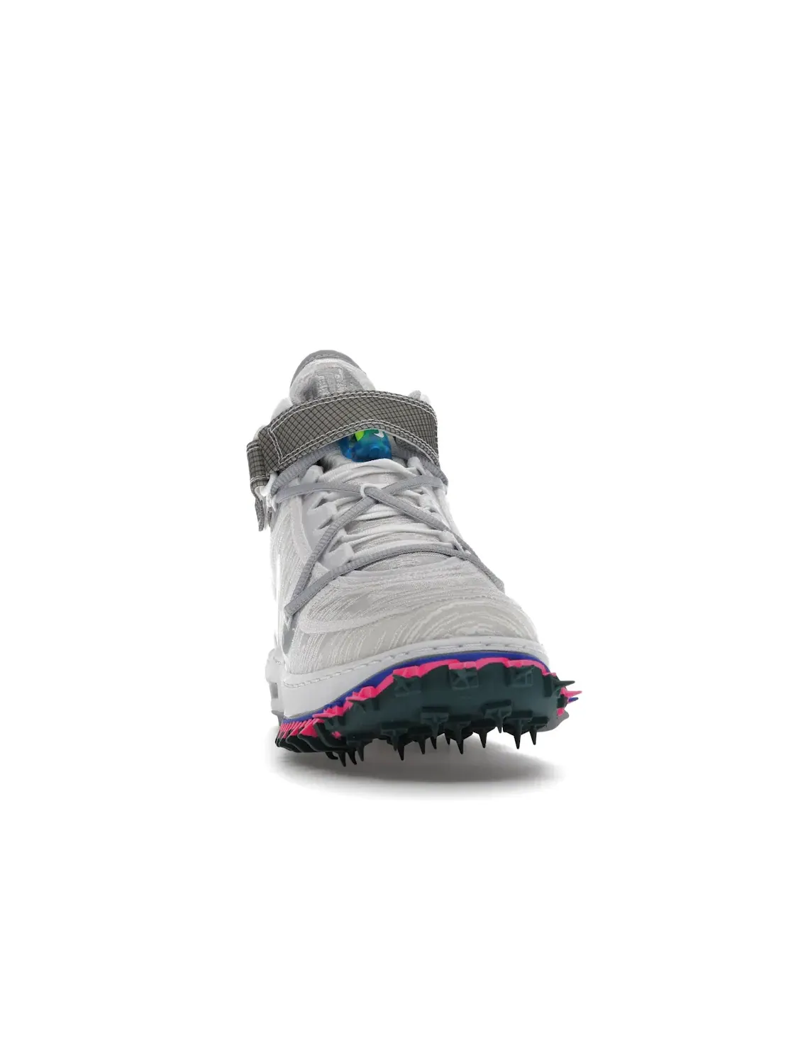 Мужские кроссовки с рипстоп-воротником Nike Air Force 1 Mid Off-White — изображение 2 из 4, белый/прозрачный белый