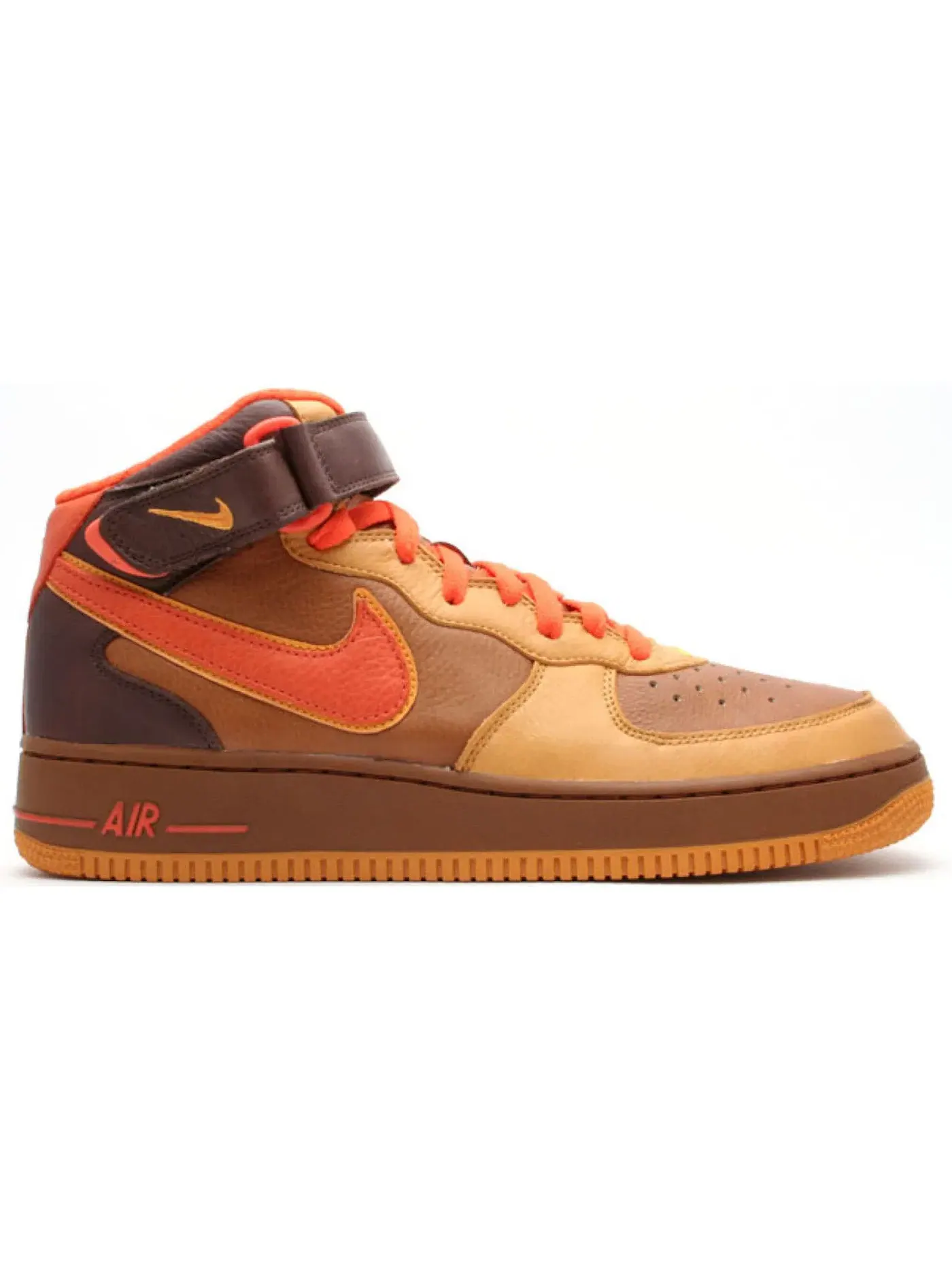 Мужские кроссовки Lifestyle с принтом Nike Air Force 1 Mid PRM QK Thanksgiving — изображение 1 из 1, оранжевый