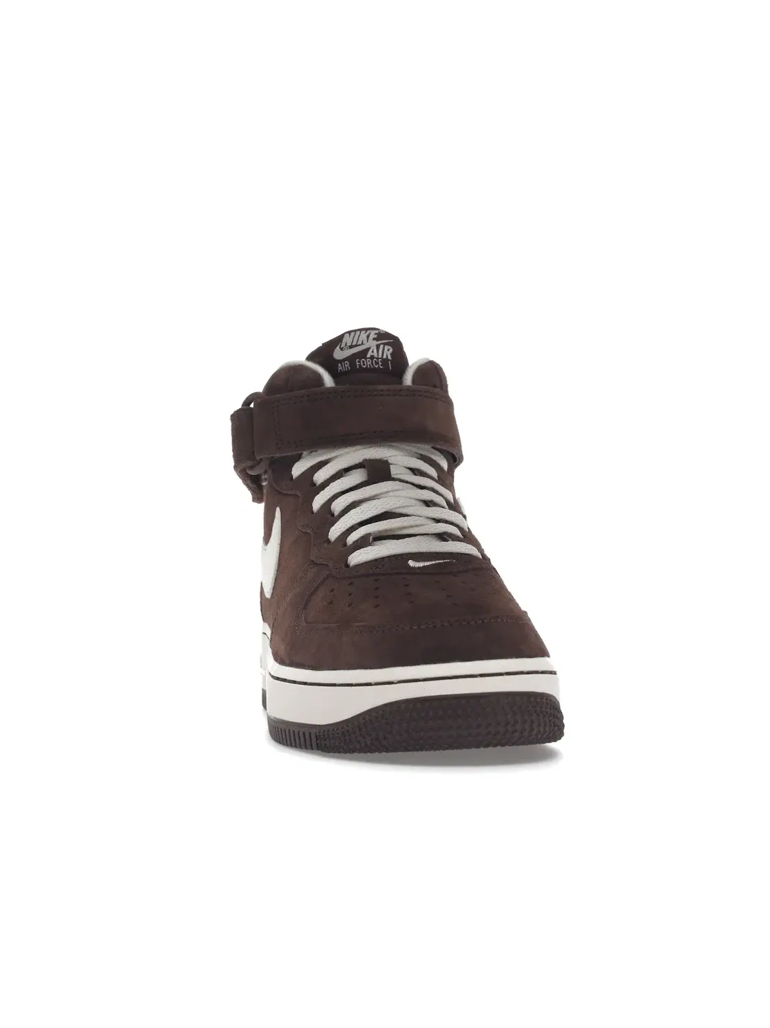 Мужские кроссовки с велюровой отделкой Nike Air Force 1 Mid QS — изображение 2 из 4, кремовый