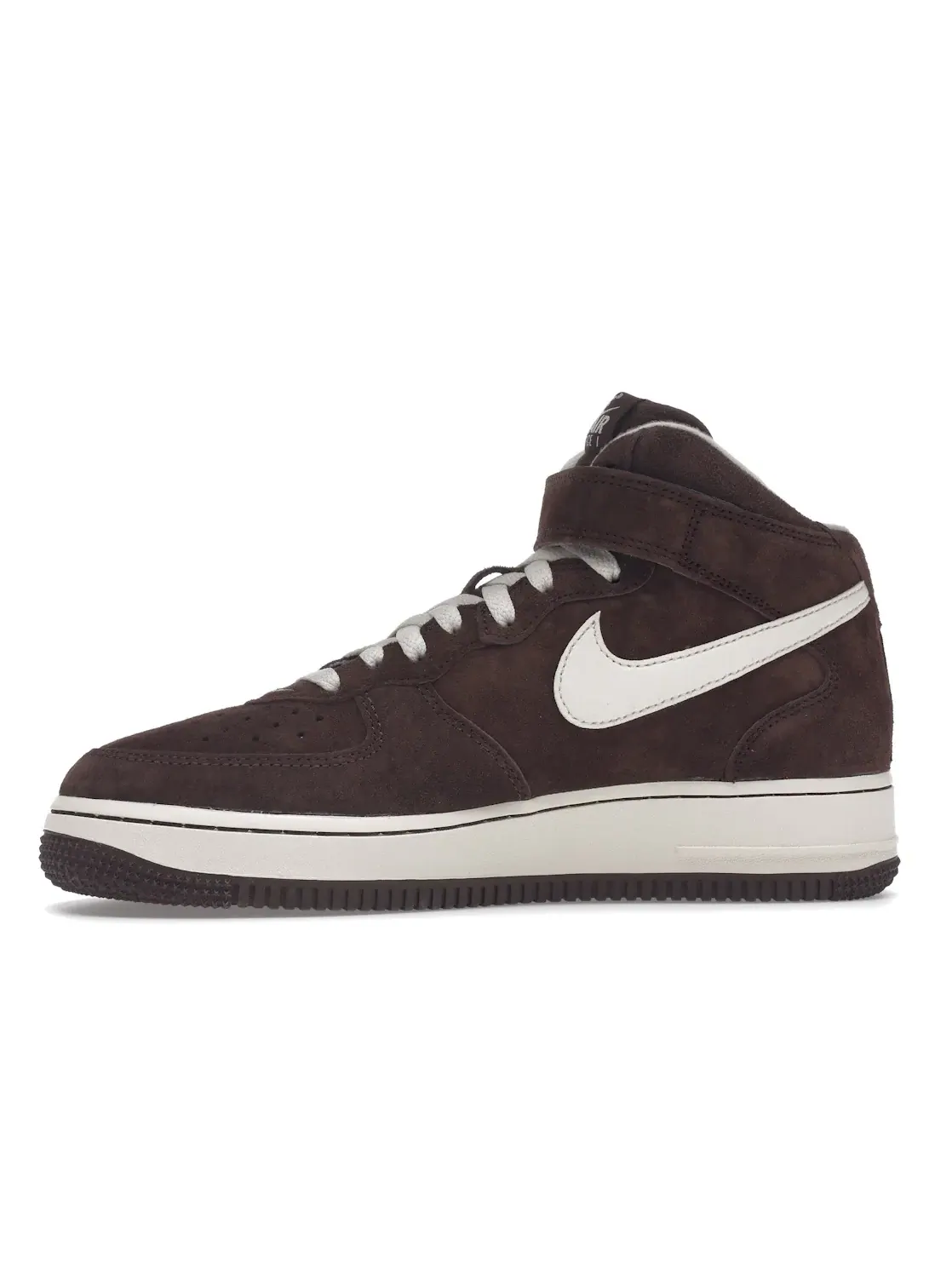 Мужские кроссовки с велюровой отделкой Nike Air Force 1 Mid QS — изображение 3 из 4, кремовый