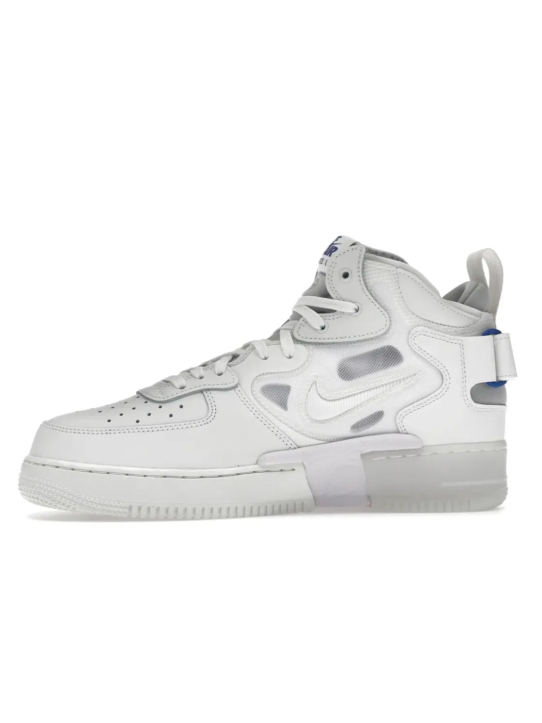Мужские кроссовки Lifestyle Nike Air Force 1 Mid React — изображение 3 из 4, белый/белый/серый
