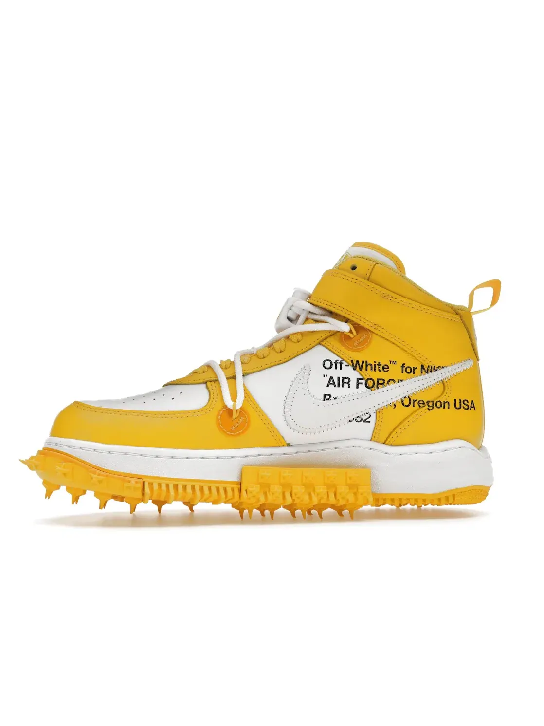 Мужские кроссовки с коллаборацией Nike Off-White Nike Air Force 1 Mid SP — изображение 3 из 4, белый/белый