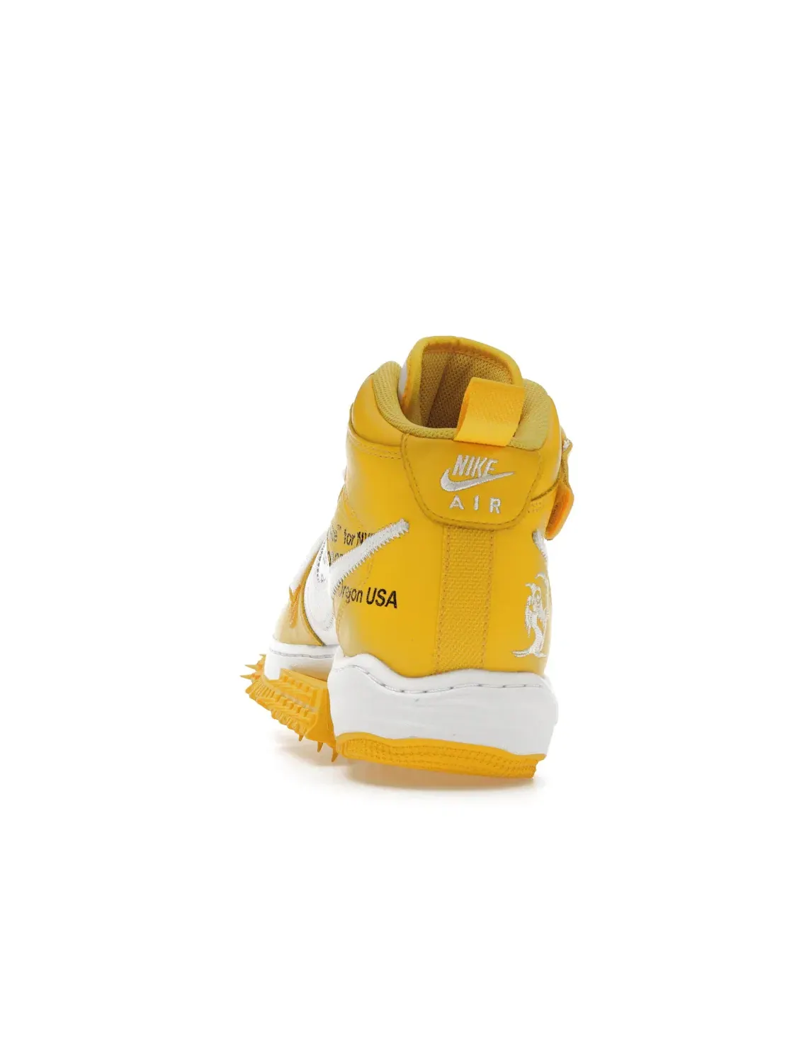 Мужские кроссовки с коллаборацией Nike Off-White Nike Air Force 1 Mid SP — изображение 4 из 4, белый/белый