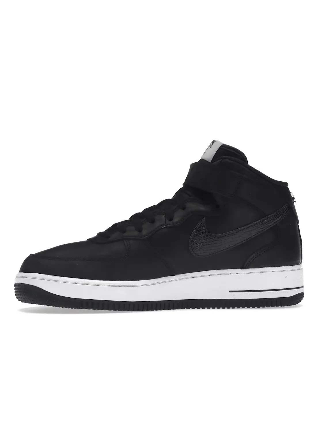 Мужские кроссовки Lifestyle Nike Air Force 1 Mid Stüssy — изображение 3 из 4, черный/черный/белый