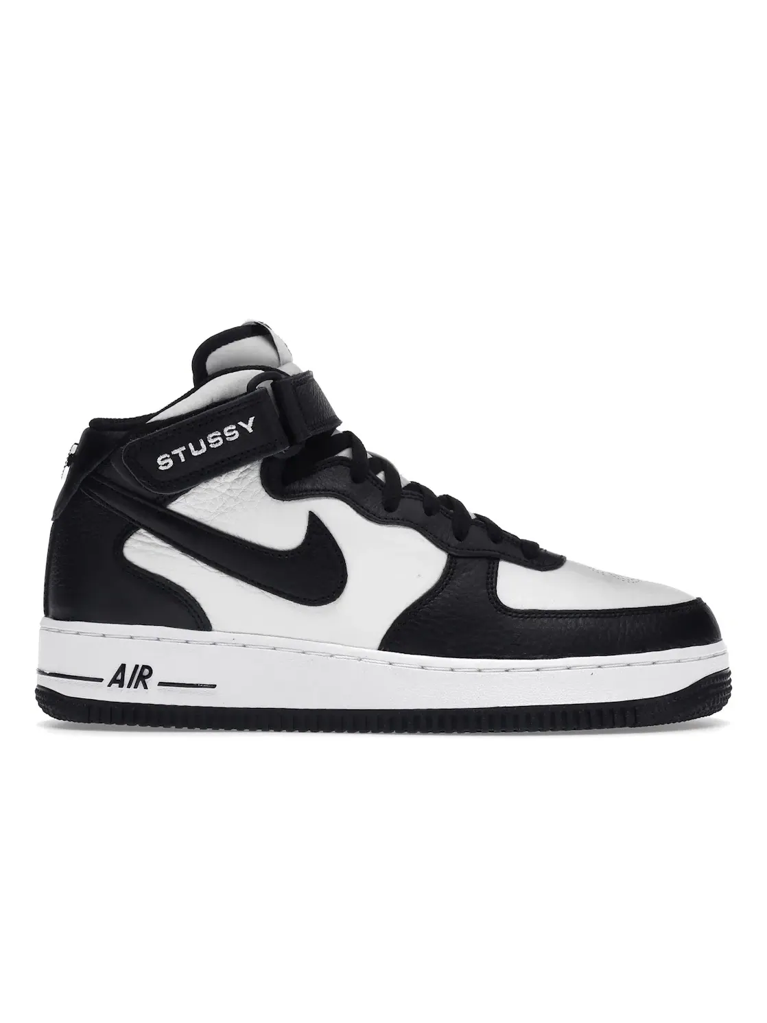 Мужские кроссовки с кожаным верхом Nike Air Force 1 Mid — изображение 1 из 4, серый/черный/белый