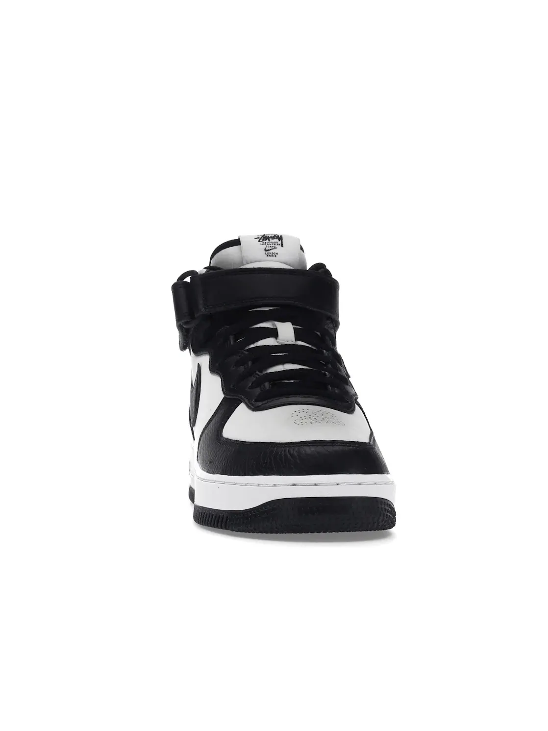 Мужские кроссовки с кожаным верхом Nike Air Force 1 Mid — изображение 2 из 4, серый/черный/белый