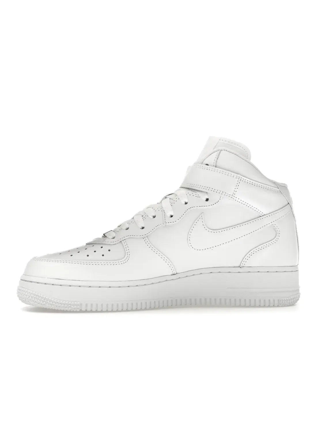 Мужские кроссовки с липучками Nike Air Force 1 Mid Supreme — изображение 3 из 4, белый/белый-белый