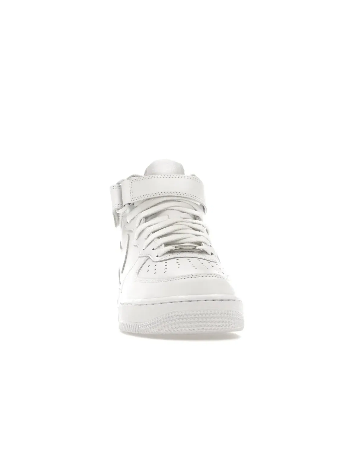 Женские кроссовки lifestyle с кожаным верхом Nike Air Force 1 Mid — изображение 2 из 4, белый/белый-белый