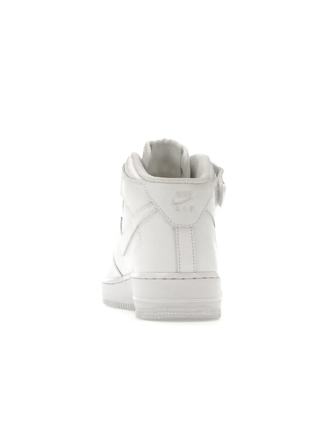Женские кроссовки lifestyle с кожаным верхом Nike Air Force 1 Mid — изображение 4 из 4, белый/белый-белый