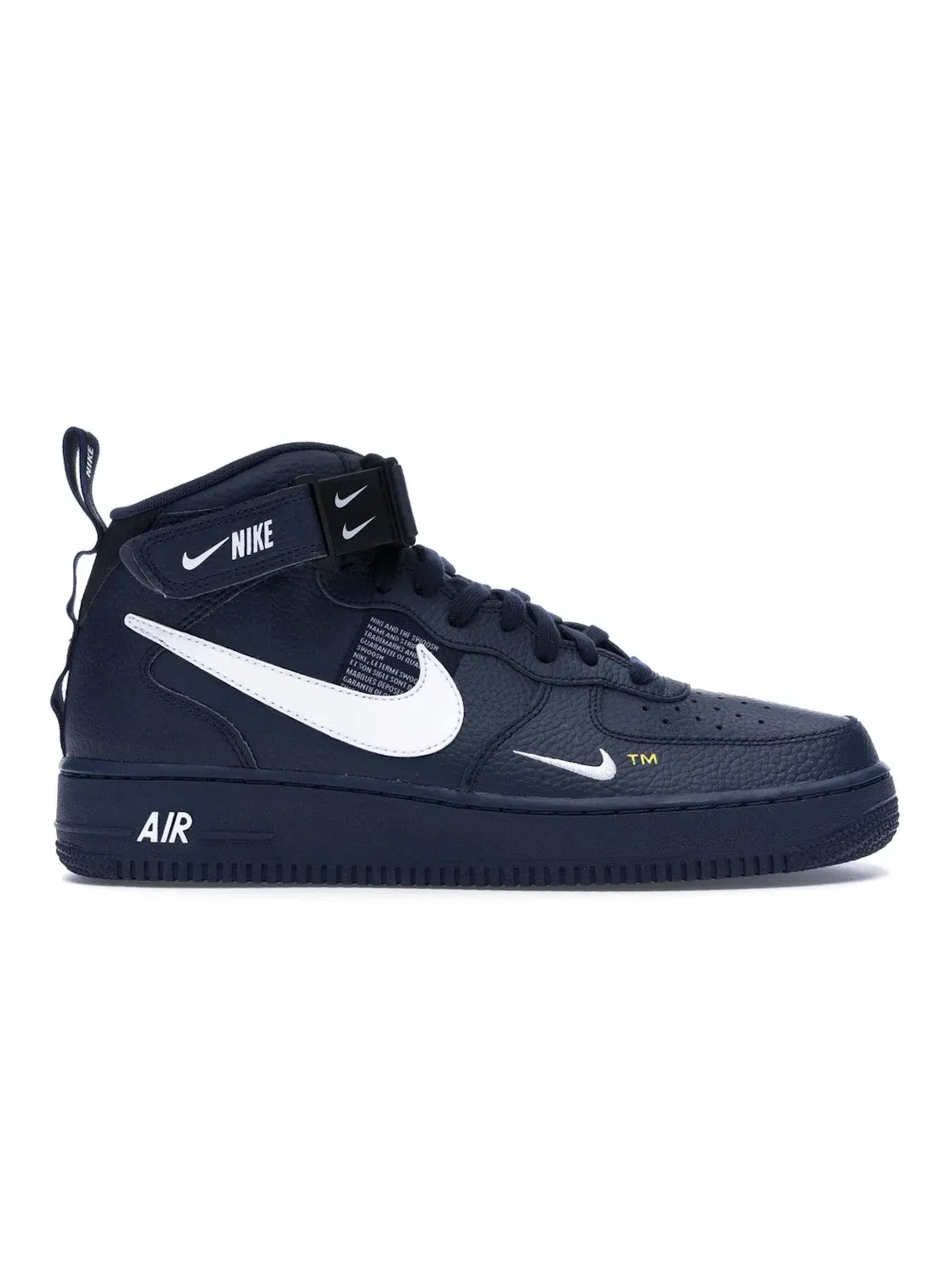 Мужские кроссовки Lifestyle Nike Air Force 1 Mid Utility — изображение 1 из 4, белый-черный-желтый