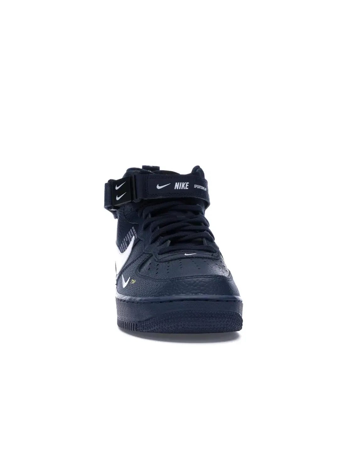 Мужские кроссовки Lifestyle Nike Air Force 1 Mid Utility — изображение 2 из 4, белый-черный-желтый