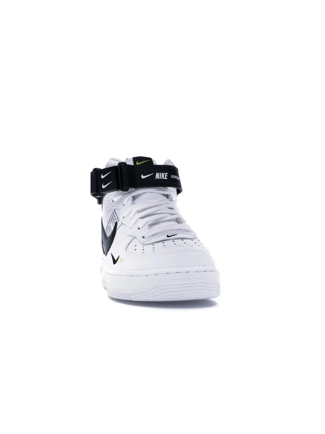 Мужские кроссовки с ремешком Nike Air Force 1 Mid Utility Nike — изображение 2 из 4, белый/черный-желтый