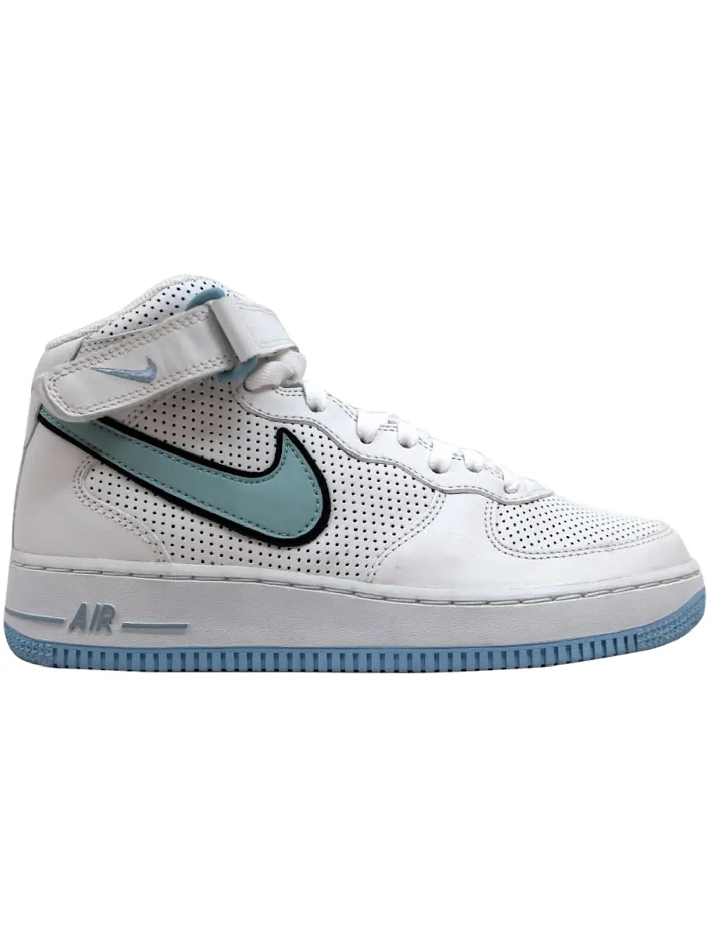 Женские кроссовки Lifestyle Nike Air Force 1 Mid — изображение 1 из 1, белый/синий-черный