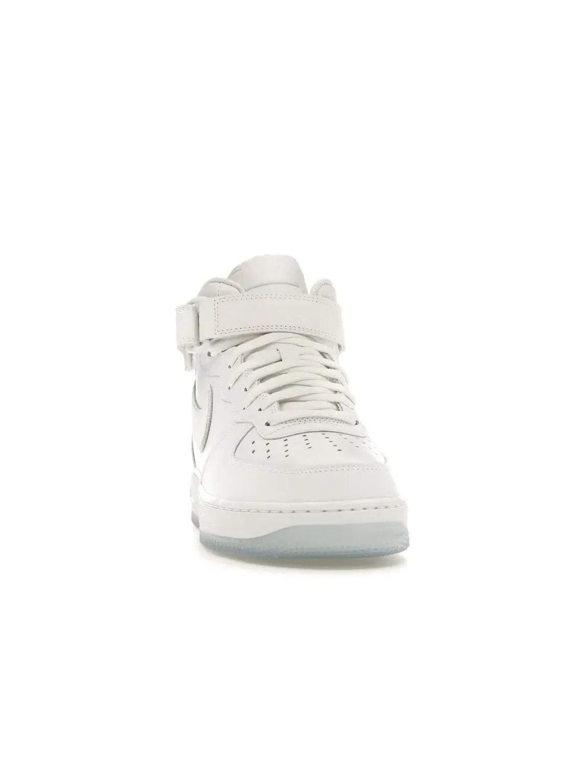 Женские кроссовки с змеиным принтом Nike Air Force 1 Mid — изображение 2 из 4, белый/белый