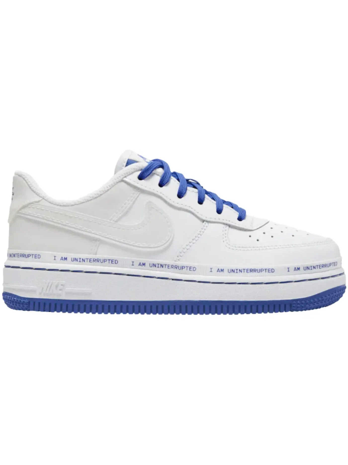 Детские кроссовки с длинным шнурком Nike Air Force 1 MTAA QS — изображение 1 из 1, белый/черный/синий