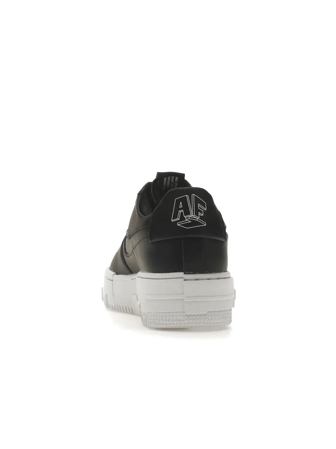 Женские кроссовки с пиксельной подошвой Nike Air Force 1 Pixel — изображение 4 из 4, черный/черный-белый