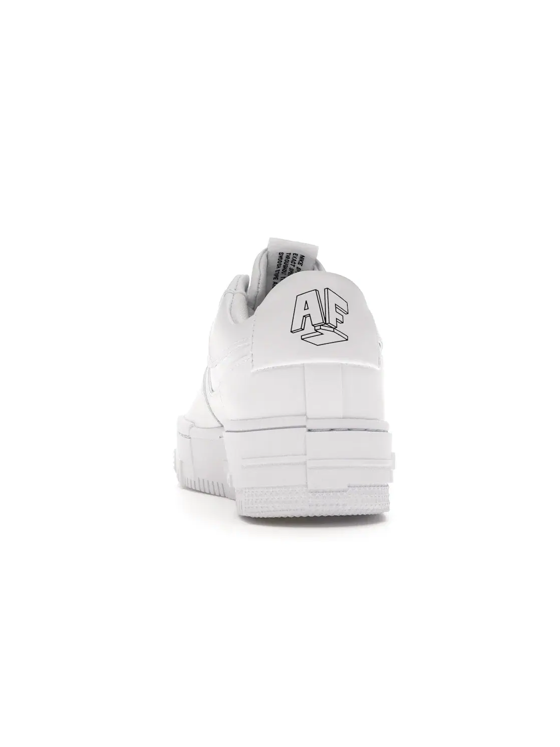 Женские кроссовки с перфорированным логотипом Nike Air Force 1 Low Pixel Nike — изображение 4 из 4, белый/белый-белый