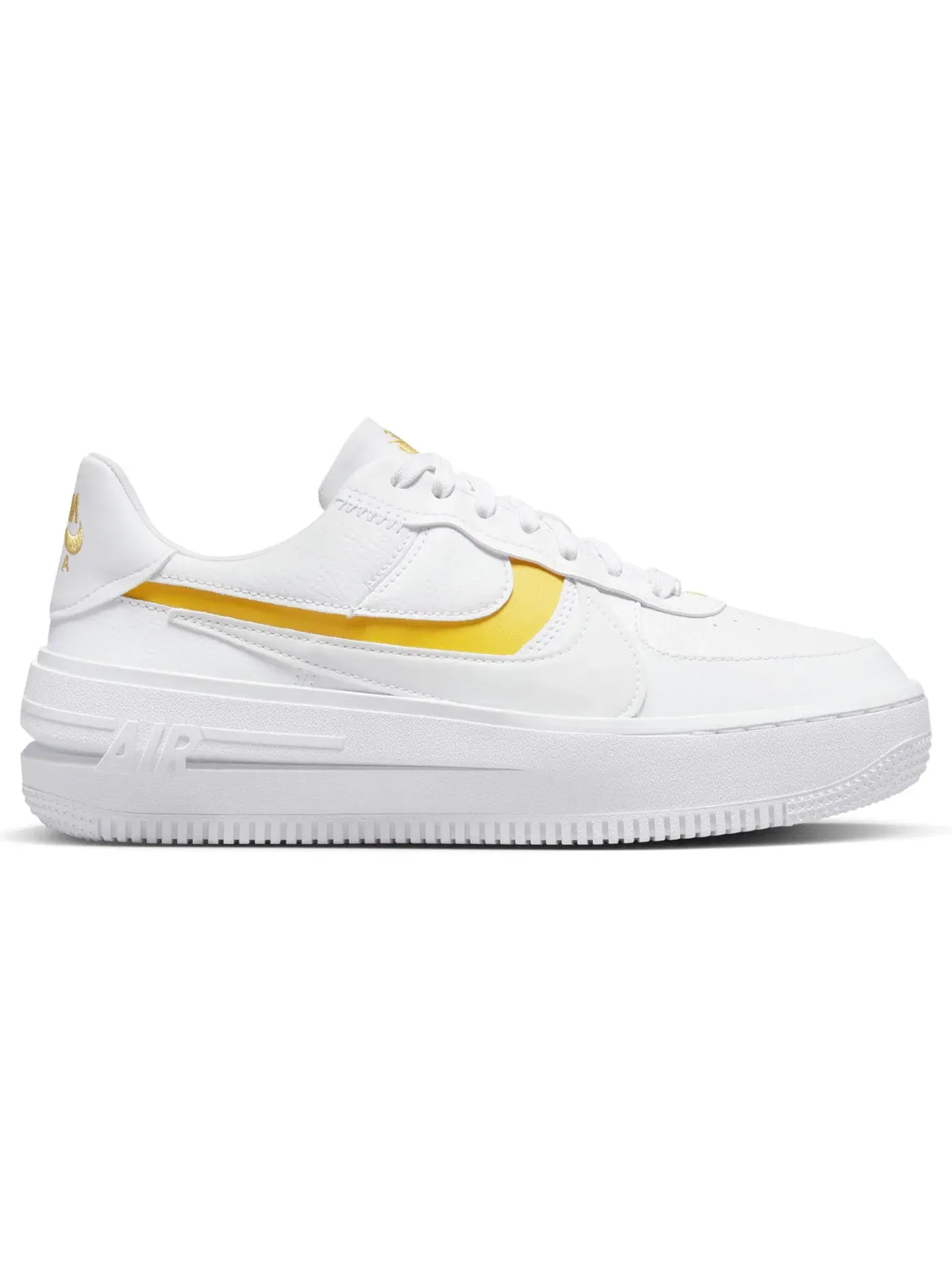 Женские кроссовки Lifestyle Nike Air Force 1 PLT.AF.ORM — изображение 1 из 1, белый/желтый-белый