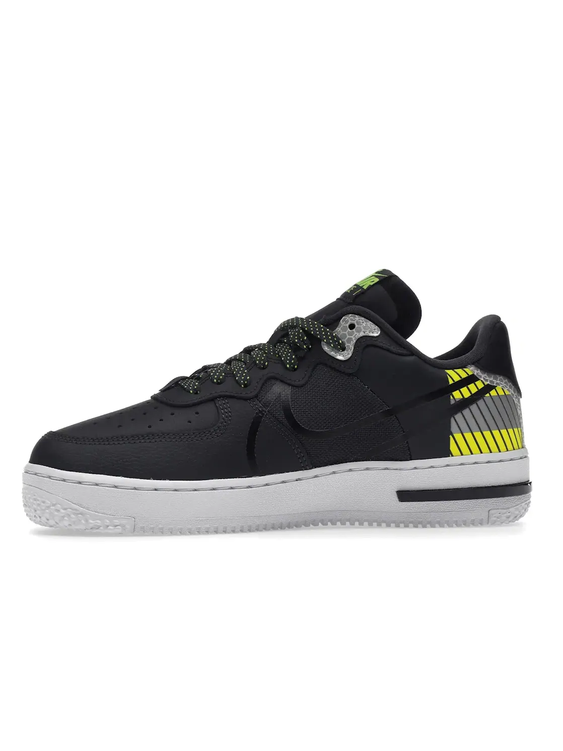 Мужские кроссовки Lifestyle с длинным язычком Nike Air Force 1 React — изображение 3 из 4, черный--красный