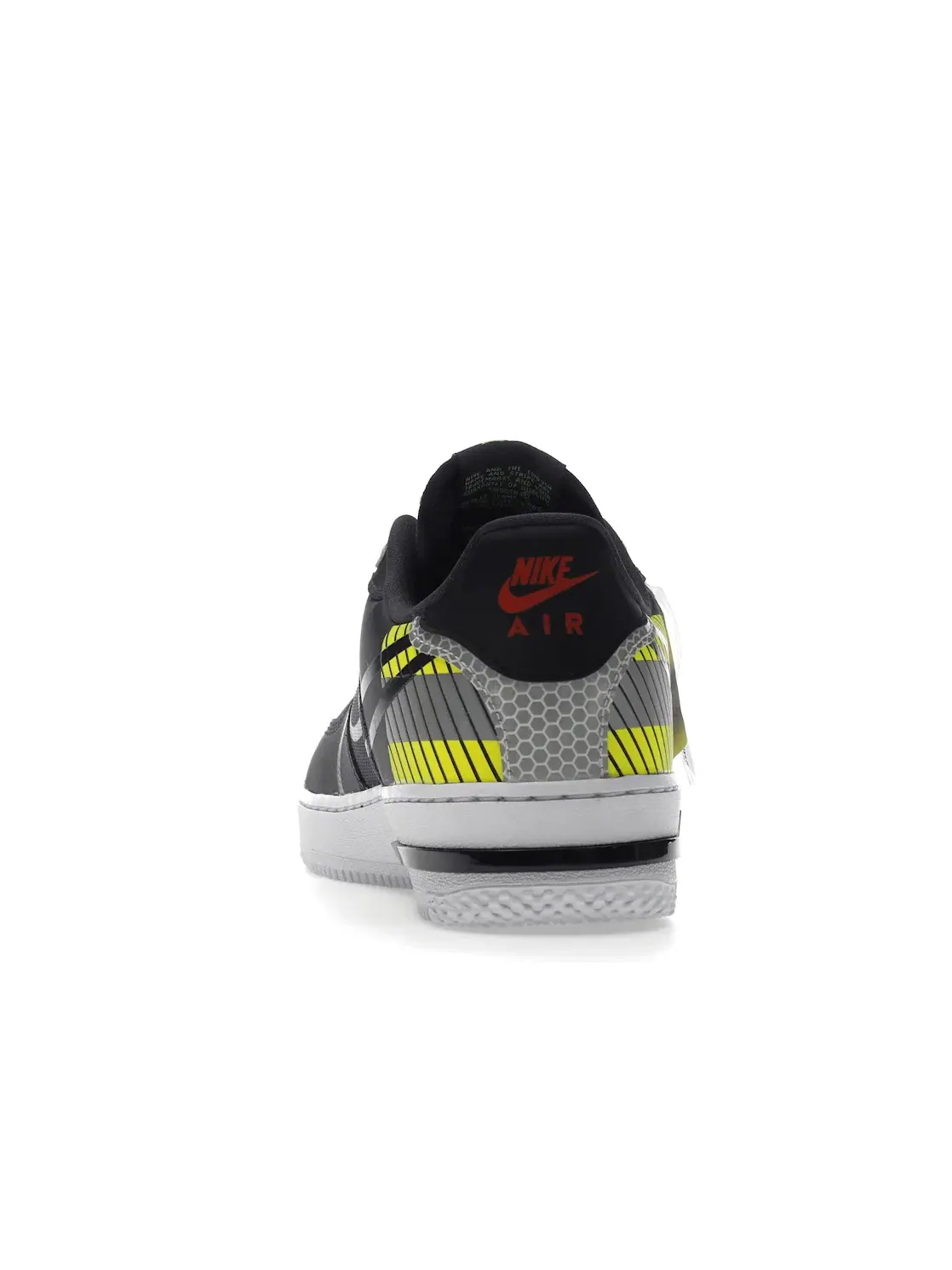 Мужские кроссовки Lifestyle с длинным язычком Nike Air Force 1 React — изображение 4 из 4, черный--красный