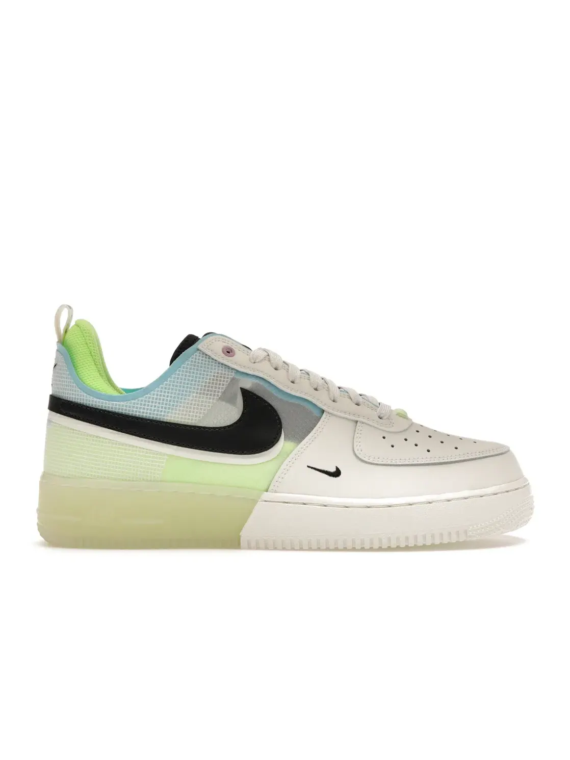 Мужские кроссовки Lifestyle с принтом Nike Air Force 1 React — изображение 1 из 4, зеленый/черный