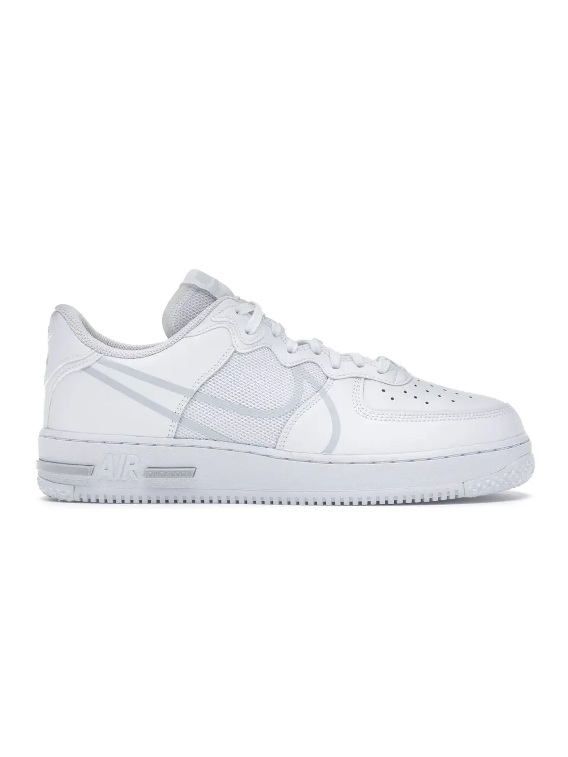 Мужские кроссовки с технологией React Nike Air Force 1 React — изображение 1 из 4, белый/платиновый