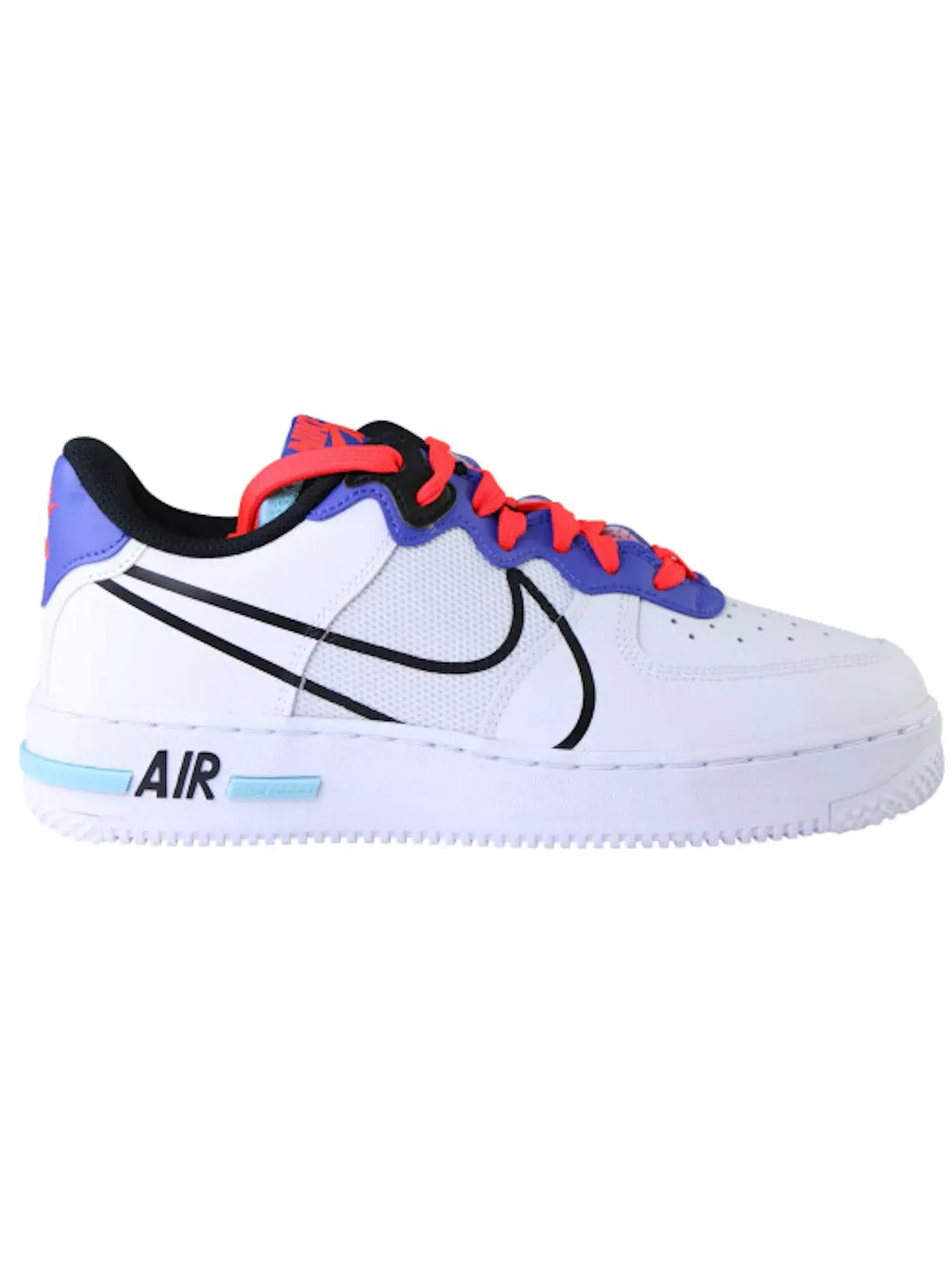 Детские кроссовки Lifestyle Nike Air Force 1 React — изображение 1 из 1, белый/синий//черный