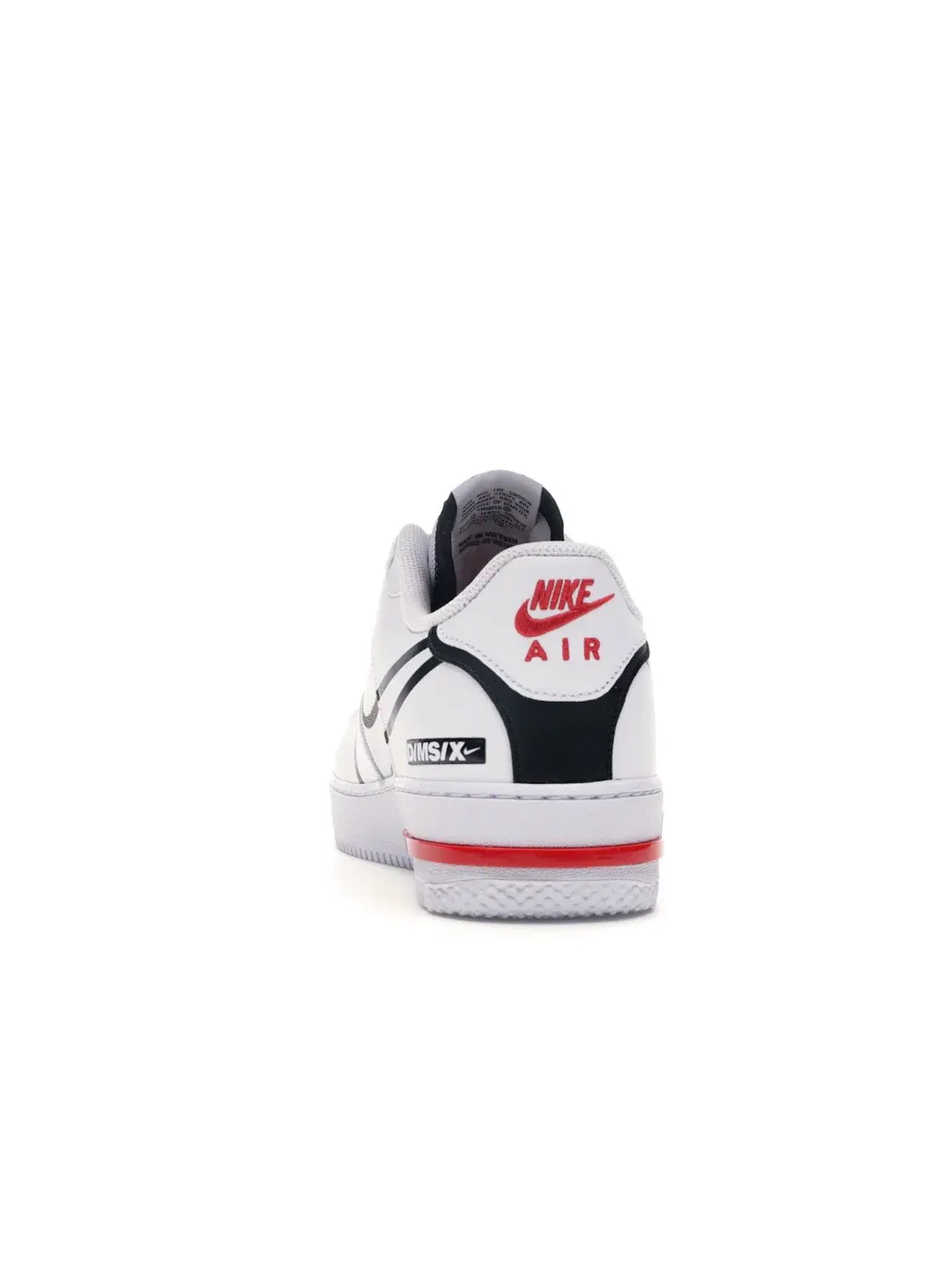 Мужские кроссовки гибридные Nike Air Force 1 React — изображение 4 из 4, белый/черный-красный