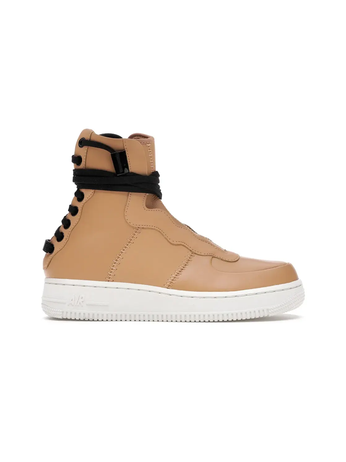 Женские ботинки с высокой посадкой Nike Air Force 1 Rebel XX — изображение 1 из 4, черный-белый-черный