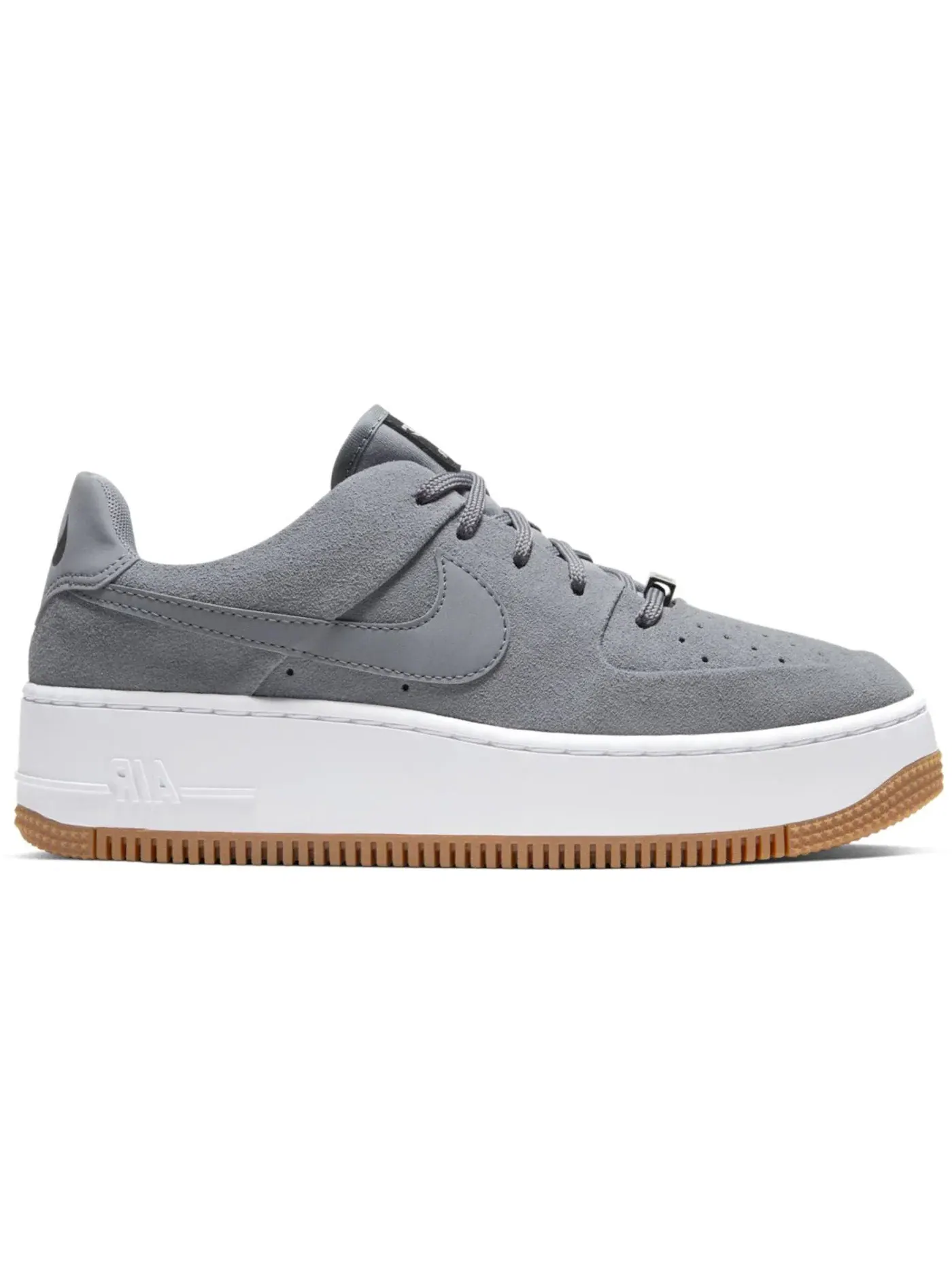 Женские кроссовки с низким профилем Nike Air Force 1 Sage Low — изображение 1 из 1, серый/серый/черный