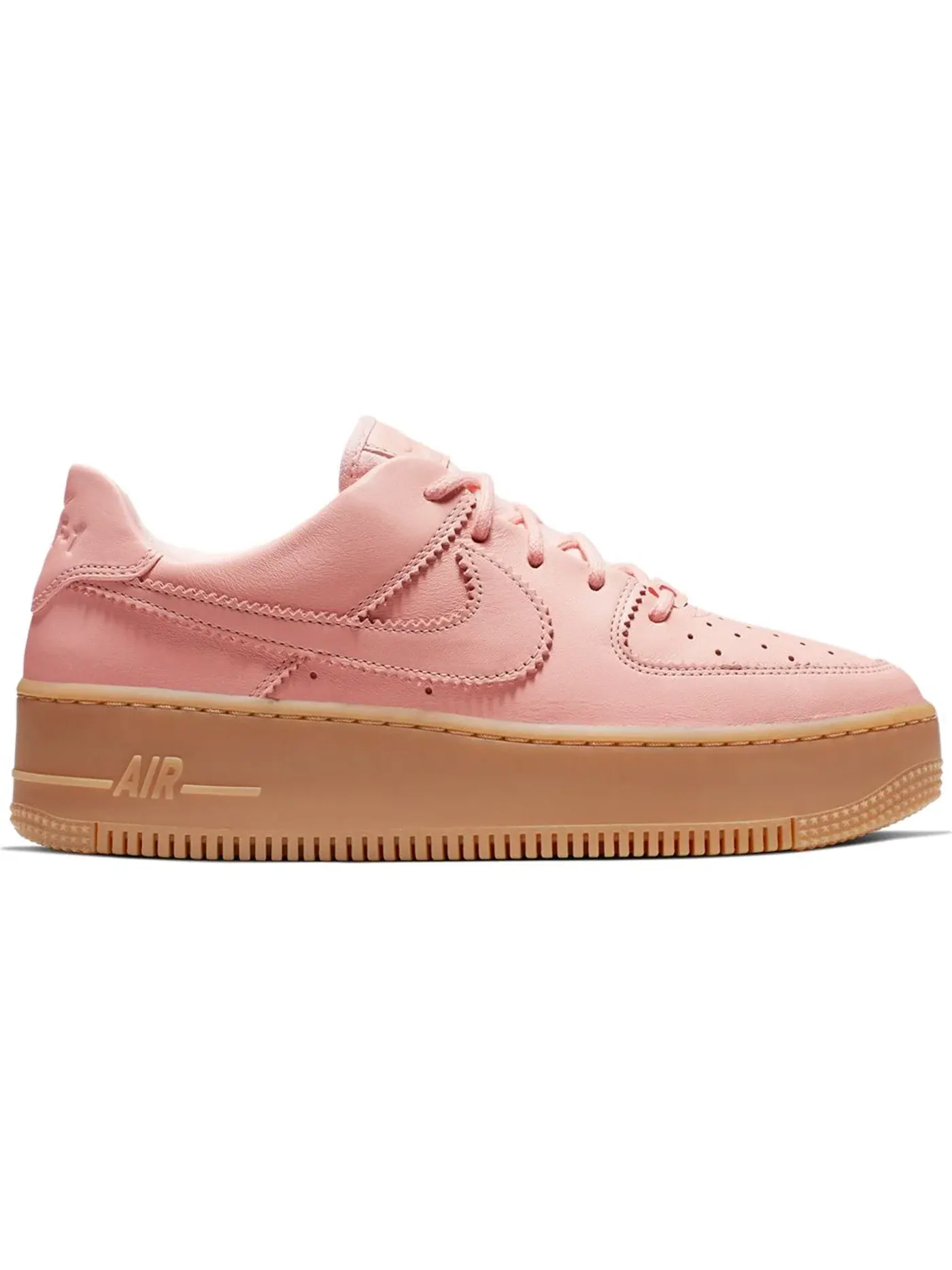 Женские кроссовки с принтом Nike Air Force 1 Sage Low LX Nike — изображение 1 из 1, светлый коричневый-белый