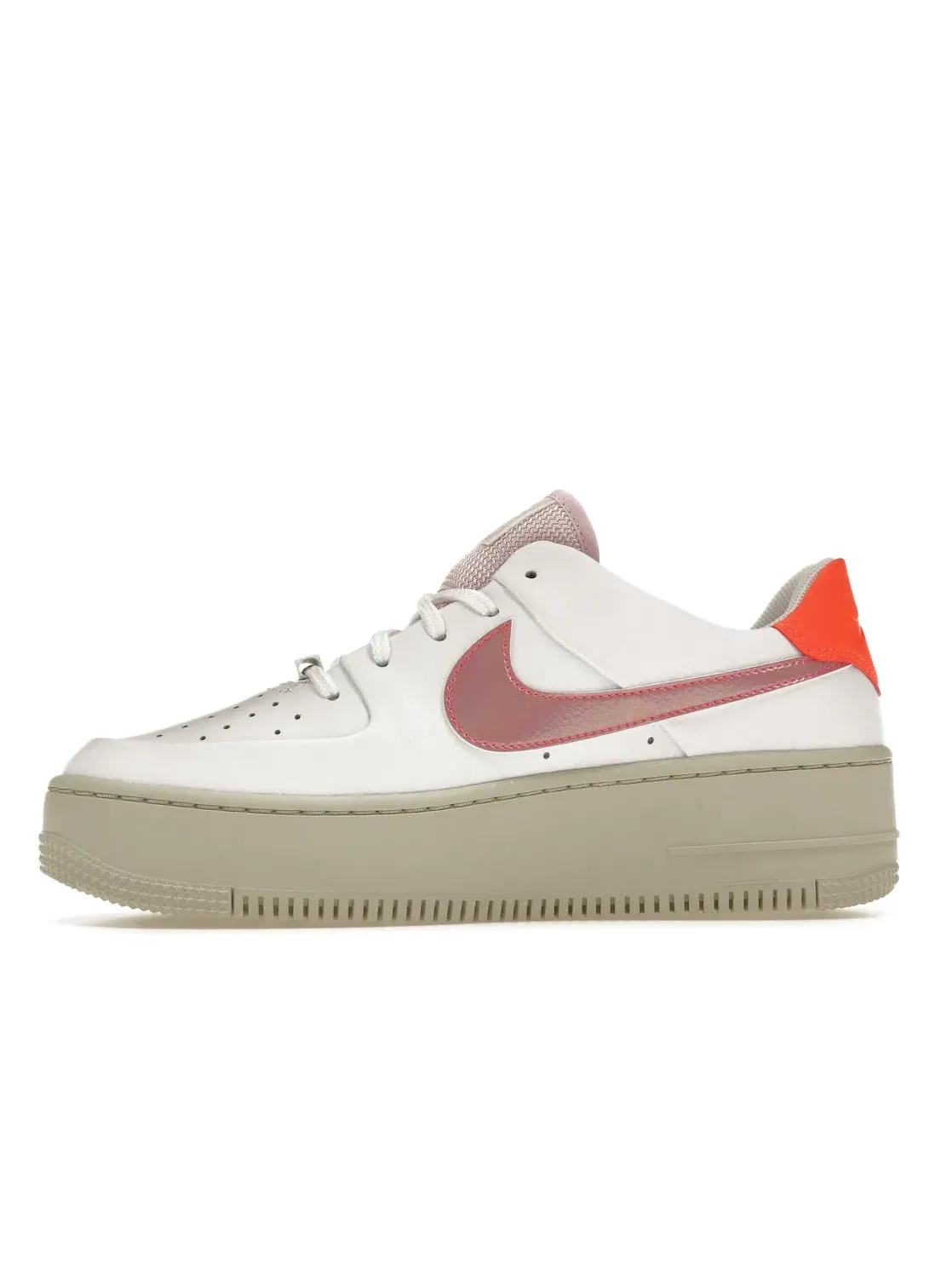 Женские кроссовки Lifestyle Nike Air Force 1 Sage Low — изображение 3 из 4, белый/розовый/розовый