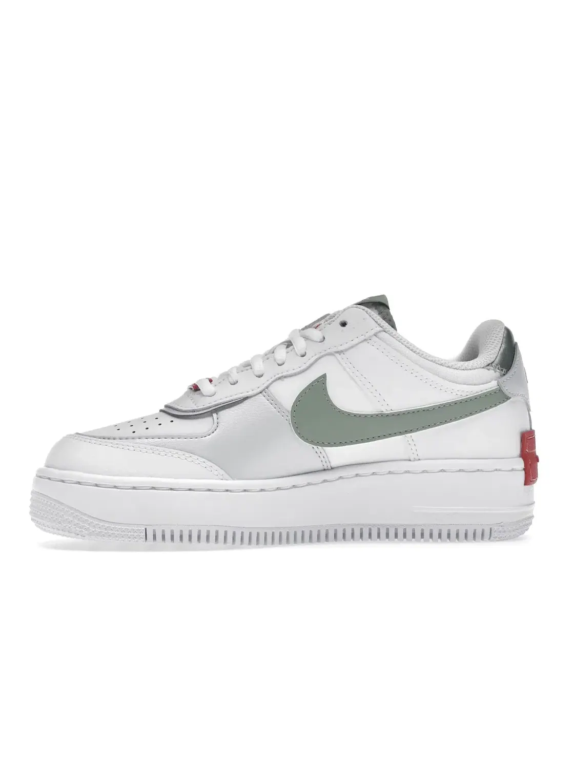 Женские кроссовки с многослойным дизайном Nike Air Force 1 Shadow — изображение 3 из 4, белый/--розовый