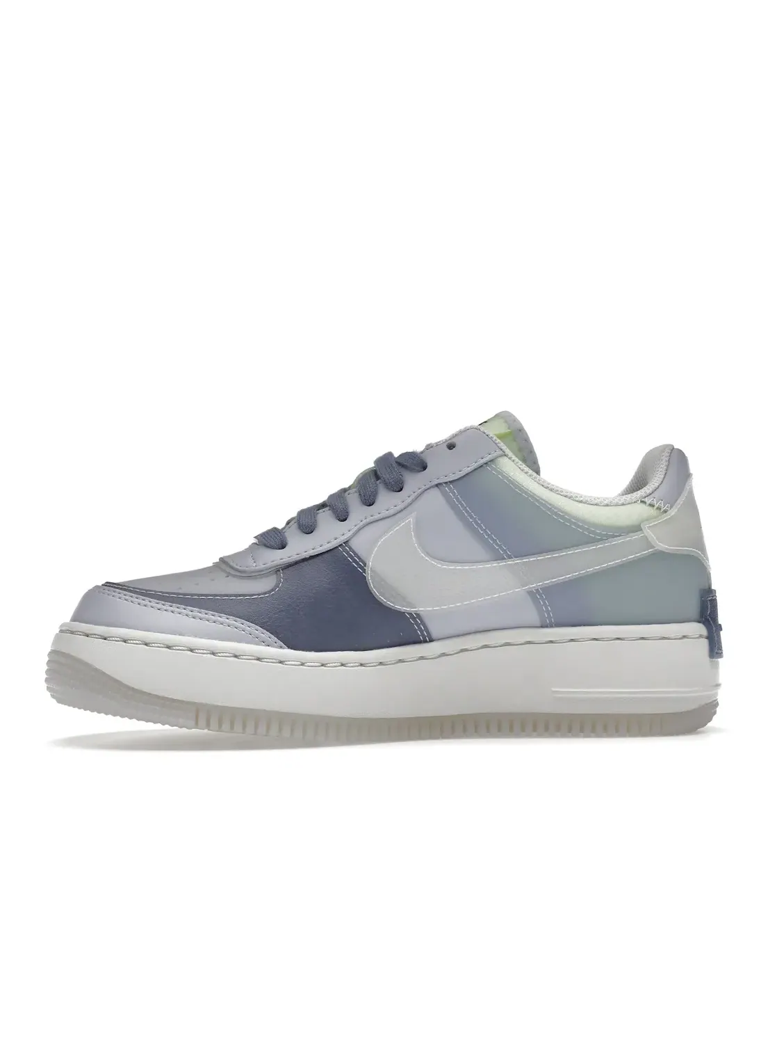 Женские кроссовки с удвоенным дизайном Nike Air Force 1 Low Shadow Nike — изображение 3 из 4, белый-индиго