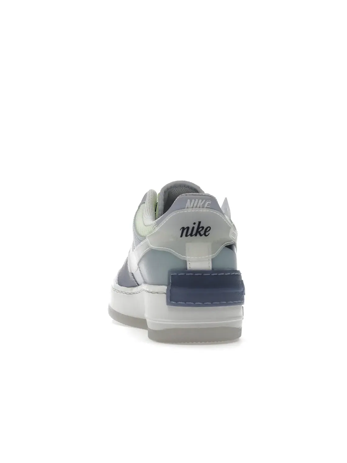 Женские кроссовки с удвоенным дизайном Nike Air Force 1 Low Shadow Nike — изображение 4 из 4, белый-индиго
