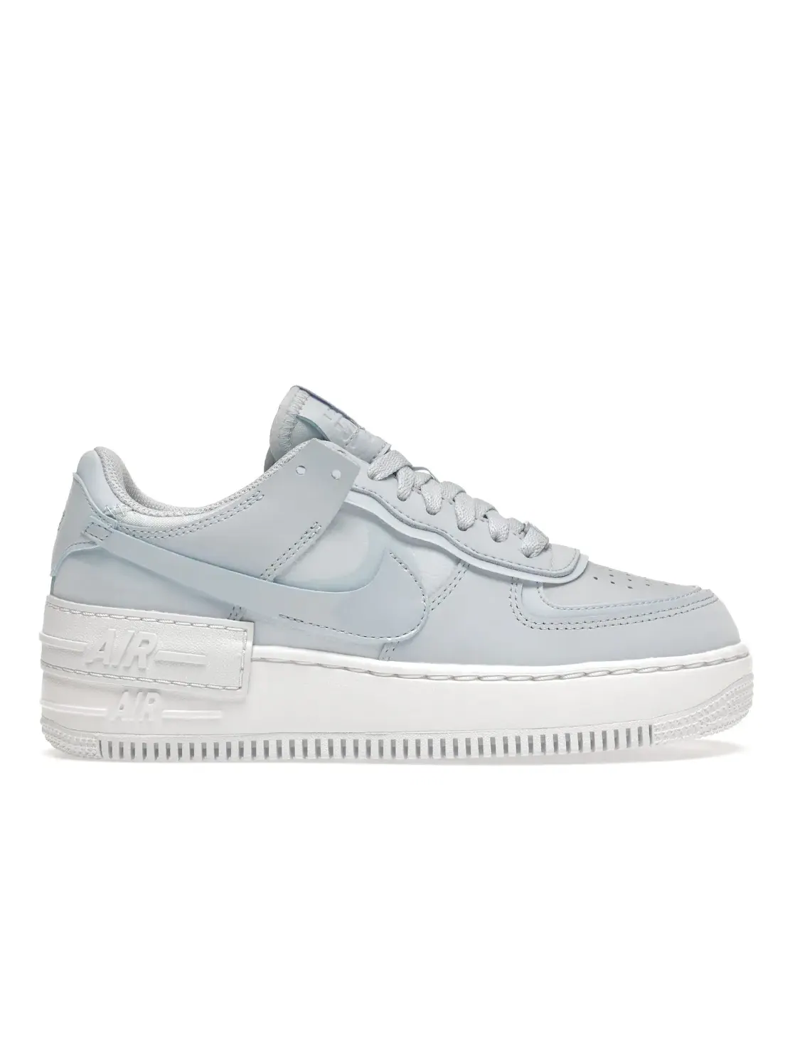 Женские кроссовки с двойным дизайном Nike Air Force 1 Low Shadow Nike — изображение 1 из 4, синий/белый-синий