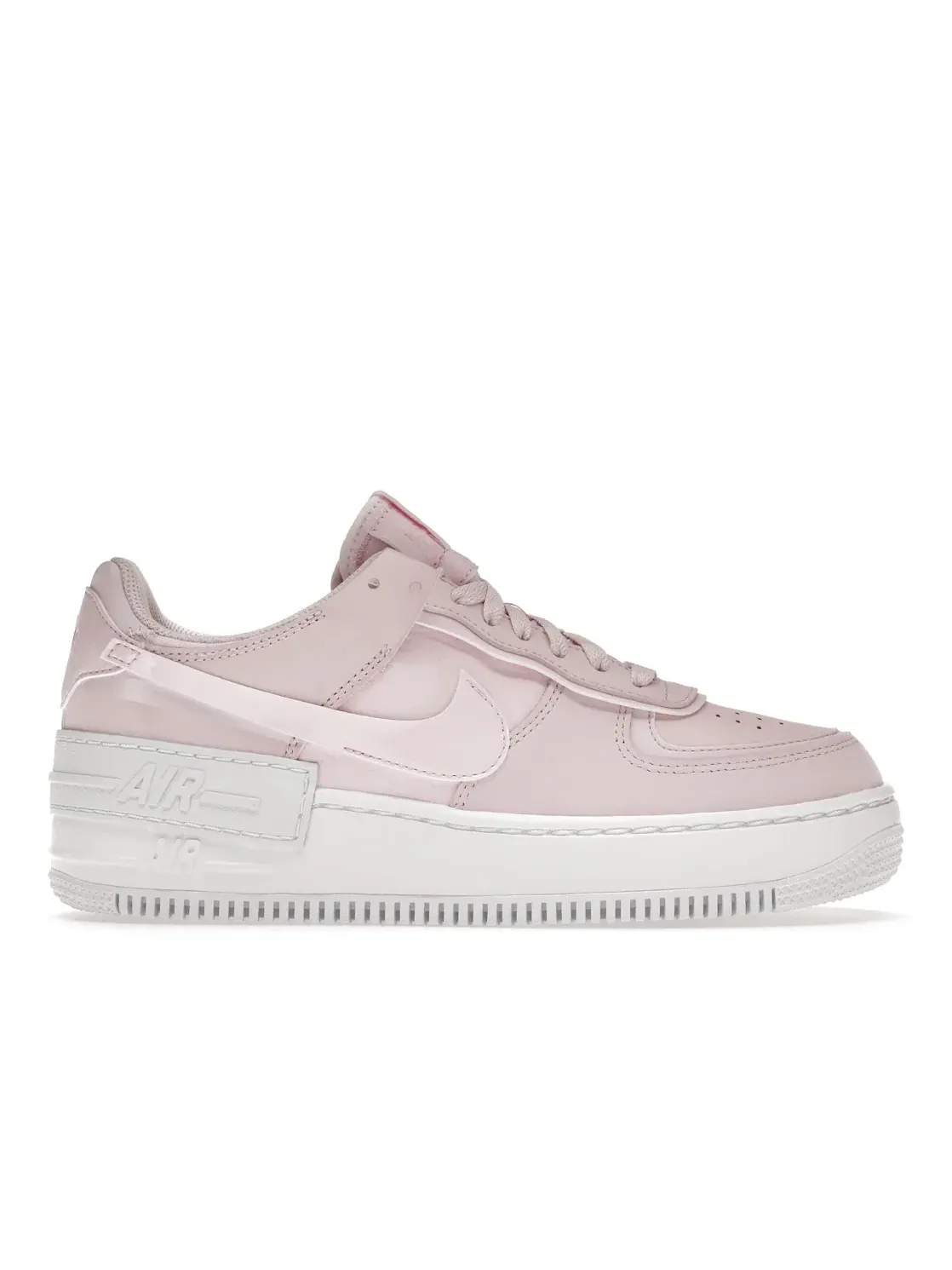 Женские кроссовки с двуслойным дизайном Nike Air Force 1 Low Shadow — изображение 1 из 4, розовый/белый-розовый