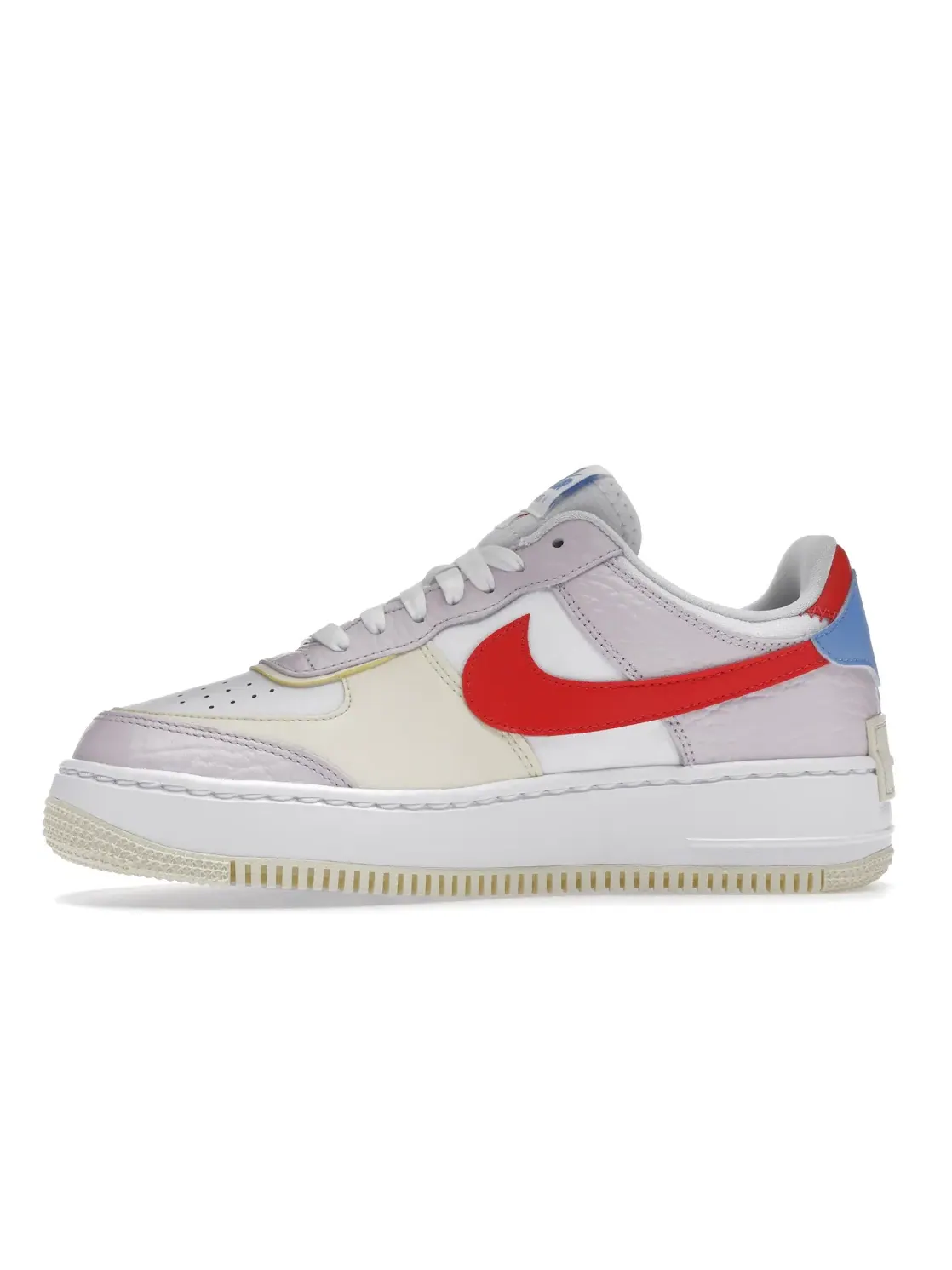 Женские кроссовки с принтом Nike Air Force 1 Low Shadow Nike — изображение 3 из 4, розовый//синий/красный