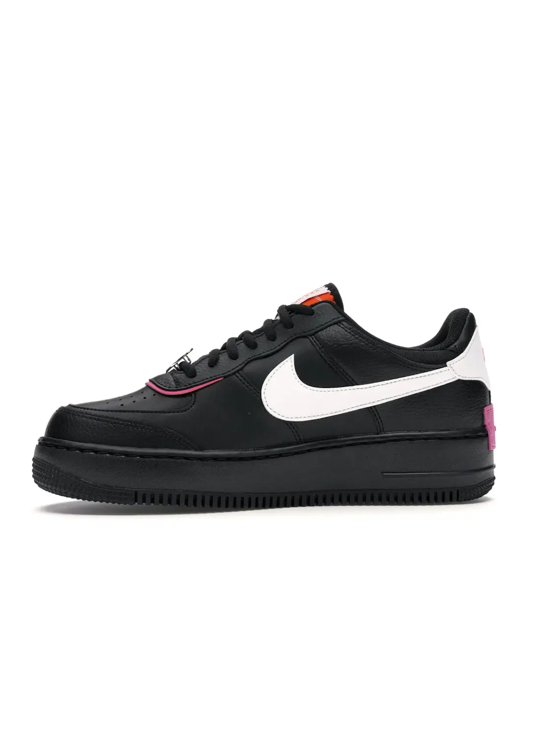 Женские кроссовки с нашивками Nike Air Force 1 Low Shadow — изображение 3 из 4, черный/--белый