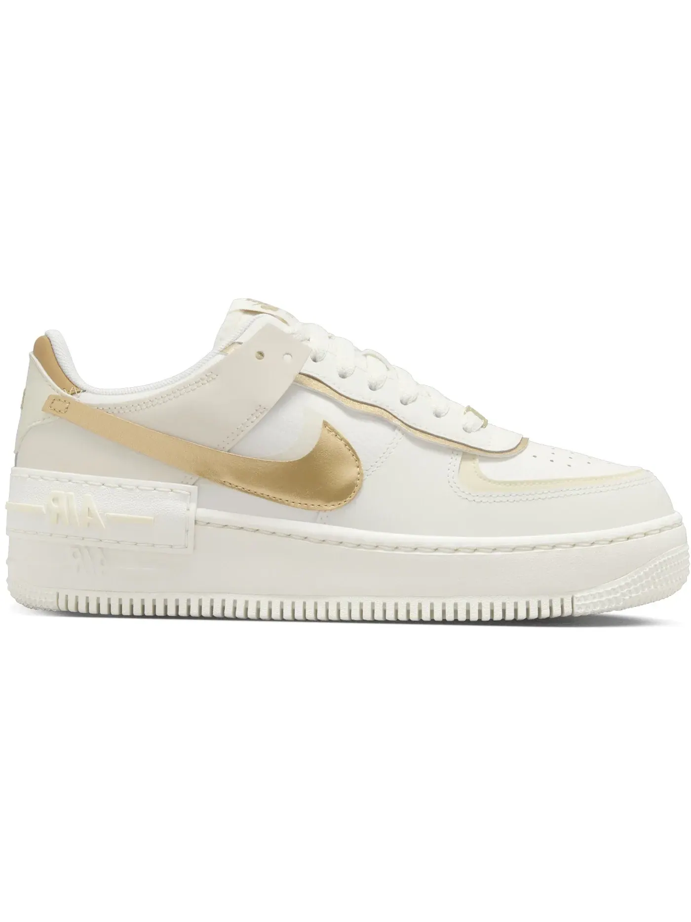 Женские кроссовки Lifestyle Nike Air Force 1 Shadow — изображение 1 из 1, металлик золотистый