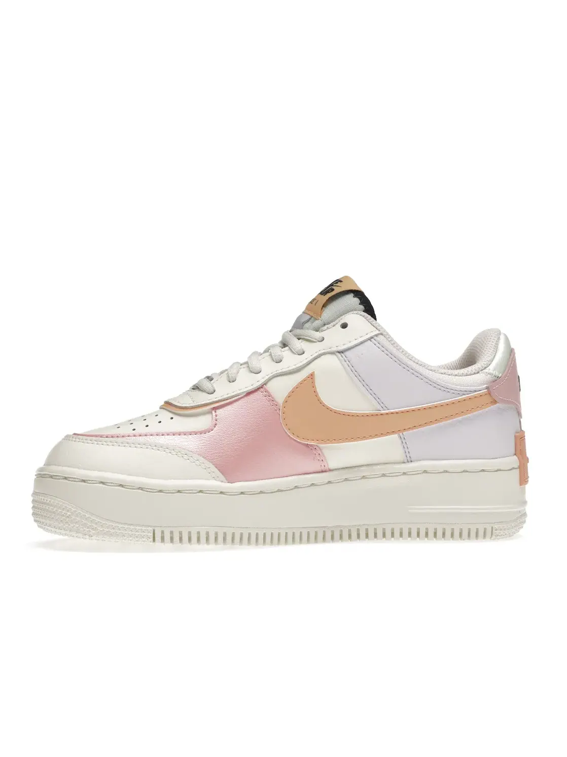 Женские кроссовки с перфорированным носком Nike Air Force 1 Low Shadow — изображение 3 из 4, оранжевый/темный/розовый