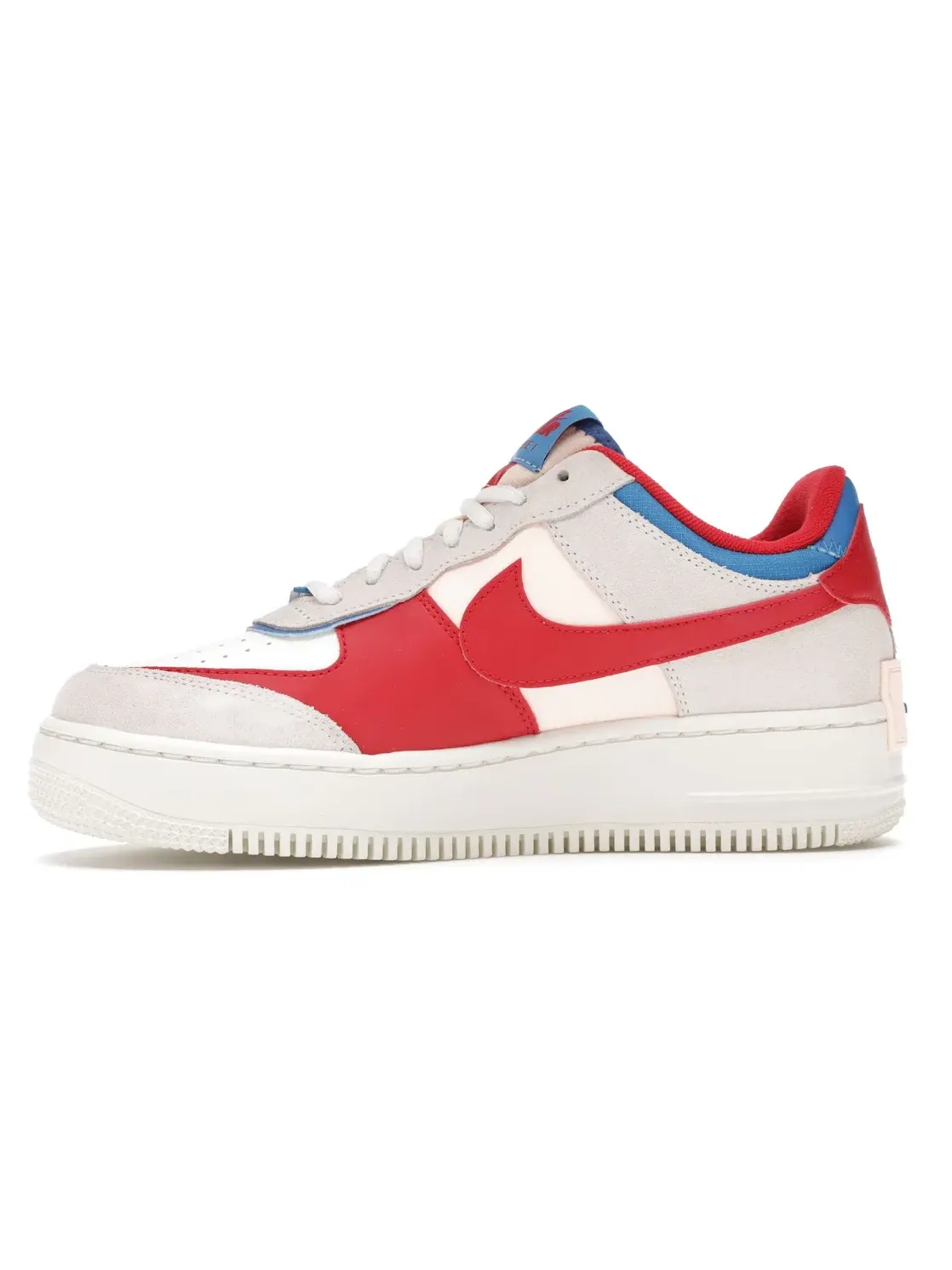 Женские кроссовки Lifestyle с принтом Nike Air Force 1 Low Shadow Nike — изображение 3 из 4, синий/синий/красный