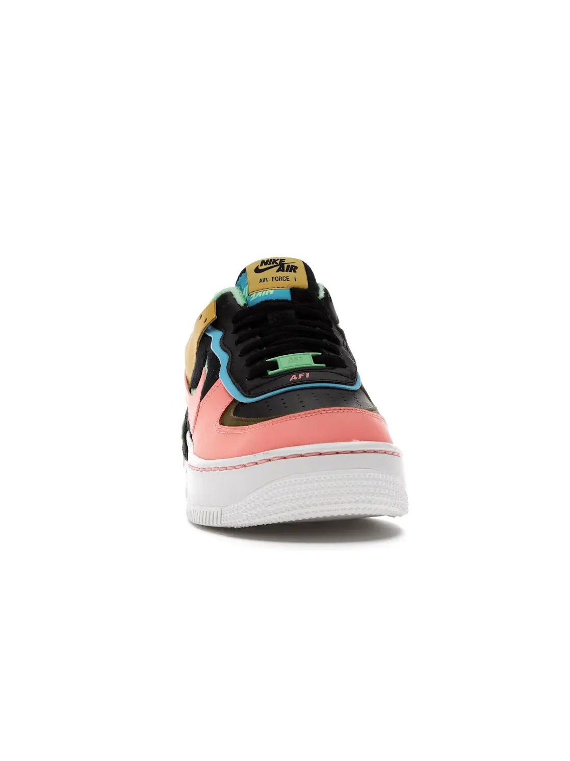 Женские кроссовки с многослойным дизайном Nike Air Force 1 Low Shadow Nike — изображение 2 из 4, розовый-синий