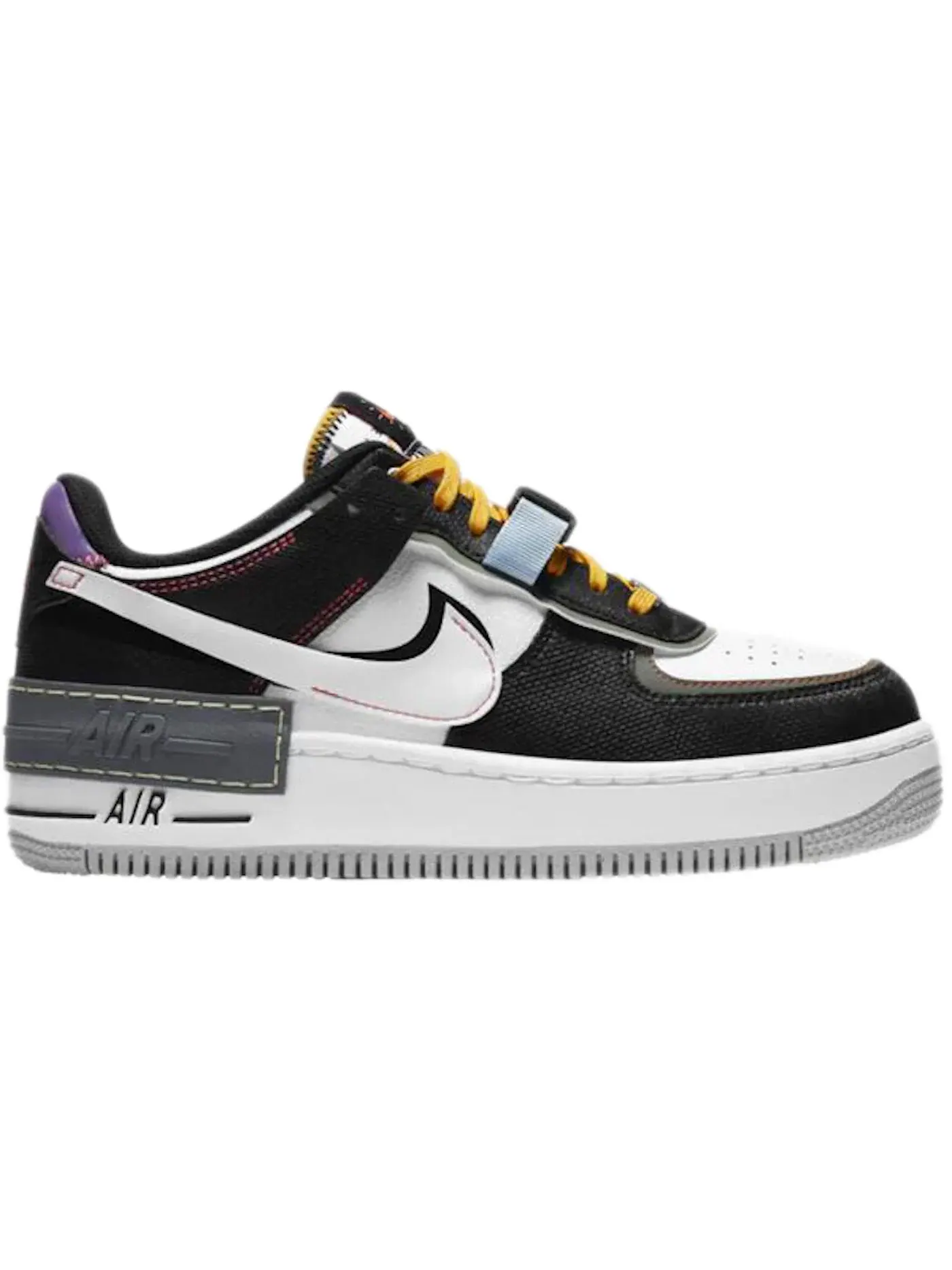 Женские кроссовки Nike Air Force 1 Low Shadow — изображение 1 из 1, черный/белый