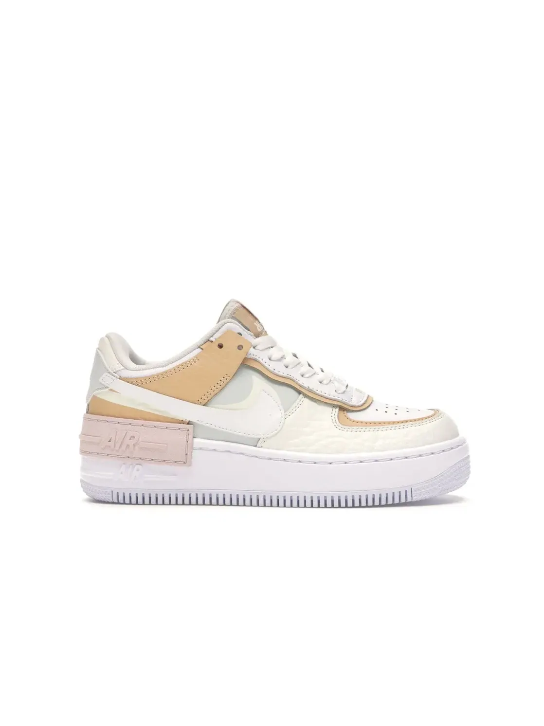 Женские кроссовки с перфорацией Nike Air Force 1 Low Shadow Nike — изображение 1 из 4, черный-белый