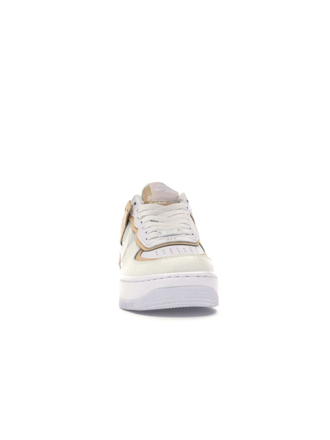 Женские кроссовки с перфорацией Nike Air Force 1 Low Shadow Nike — изображение 2 из 4, черный-белый