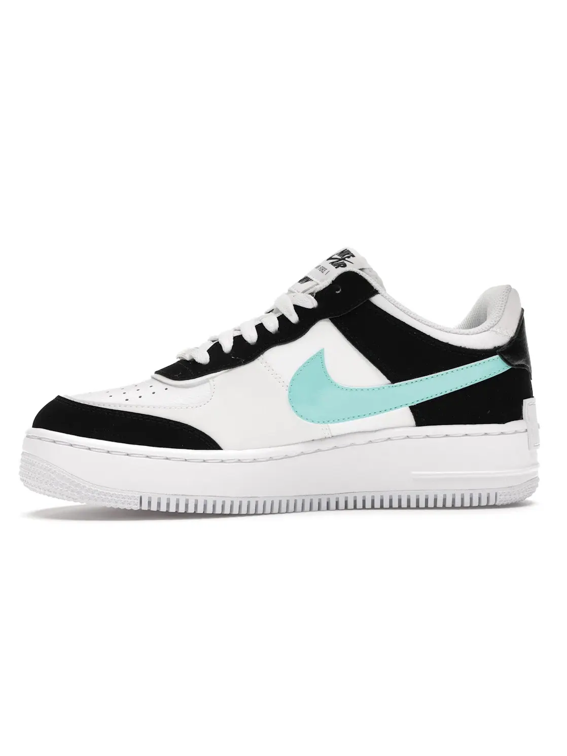 Женские кроссовки Lifestyle с перфорированным носком Nike Air Force 1 Low Shadow — изображение 3 из 4, белый/черный