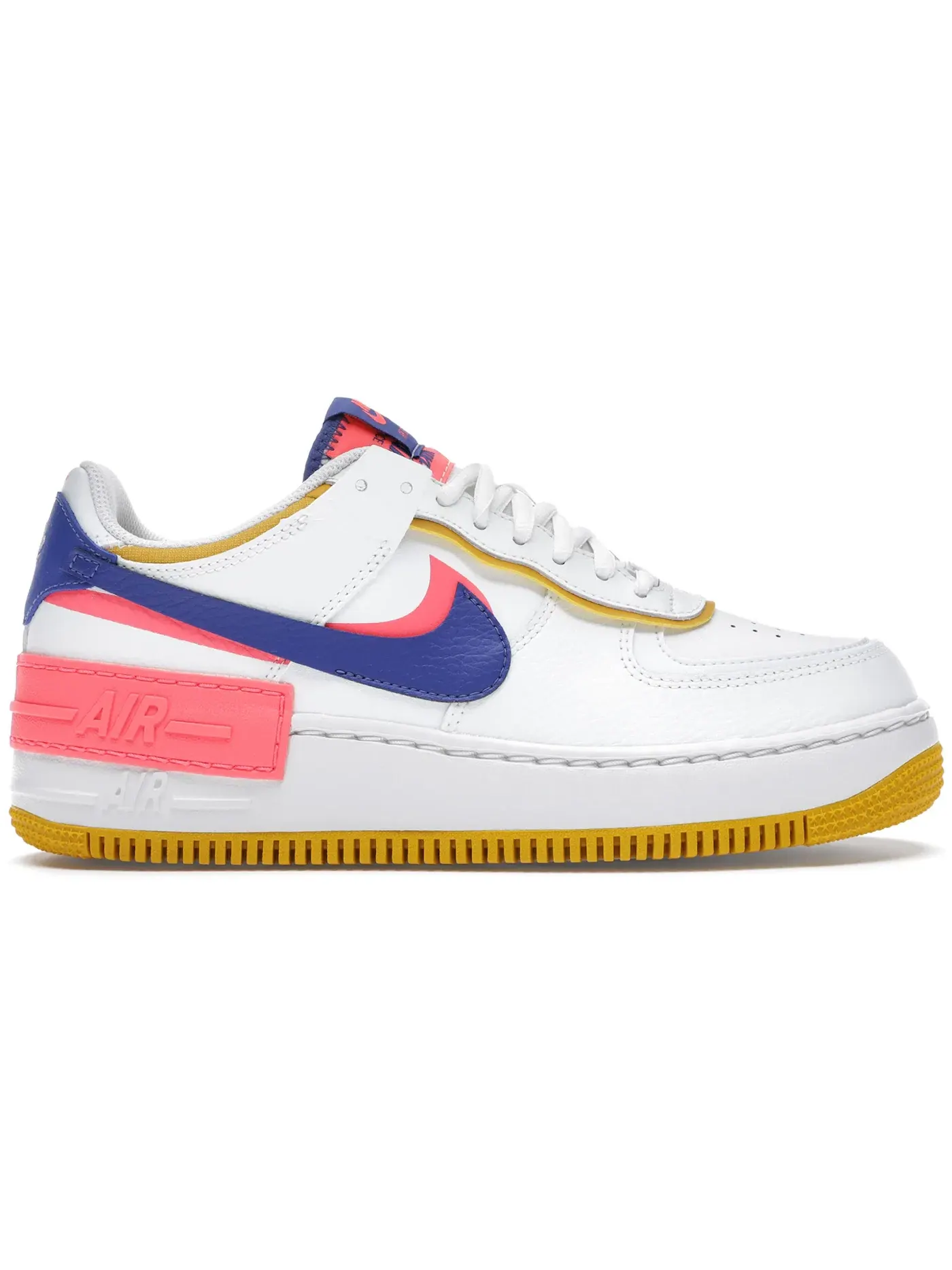 Женские кроссовки Nike Air Force 1 Low Shadow Summit White Flash Crimson Dark Sulfur Astronomy Blue — изображение 1 из 1