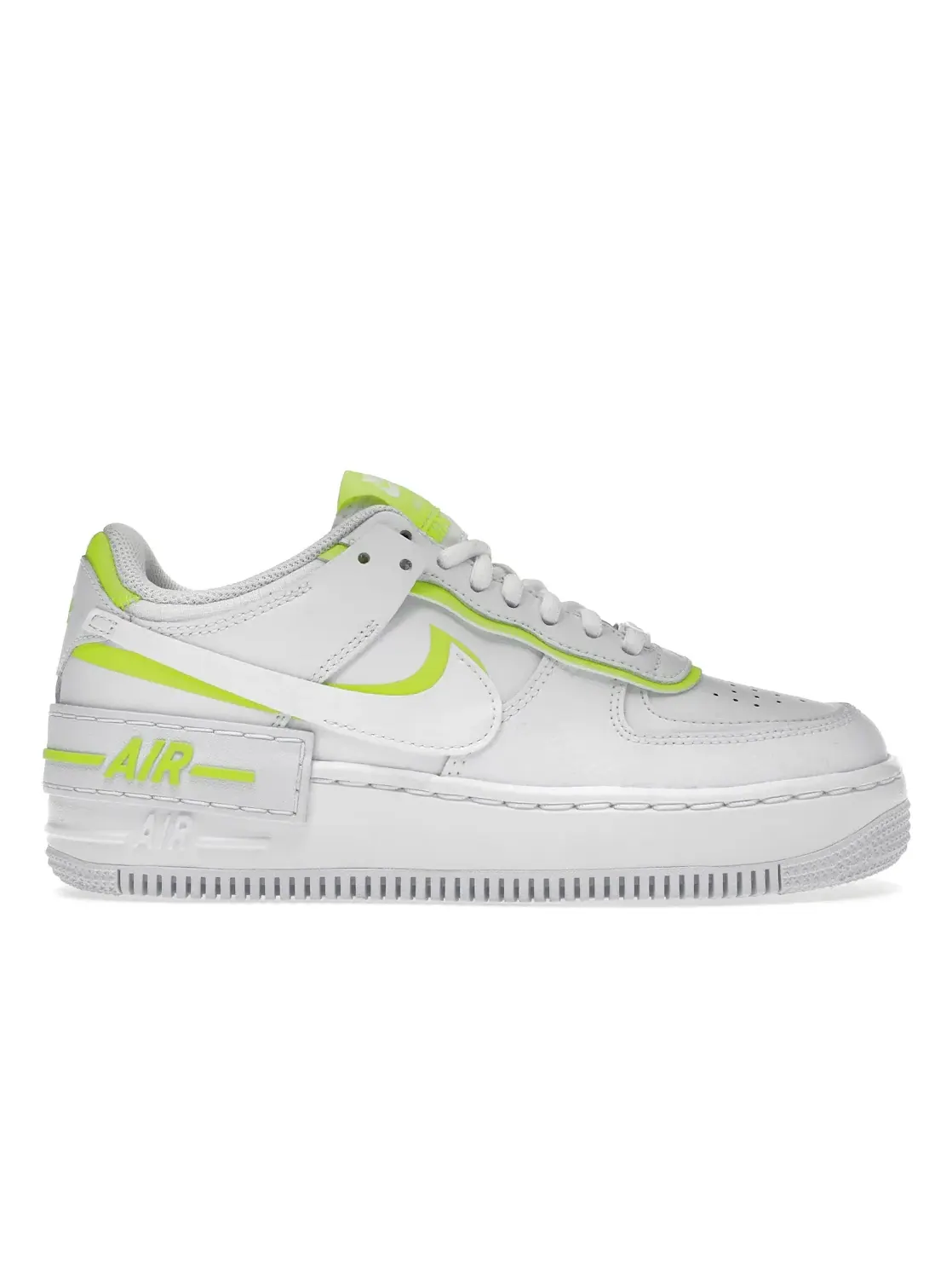 Женские кроссовки Lifestyle с увеличенной подошвой Nike Air Force 1 Low Shadow — изображение 1 из 4, белый/белый